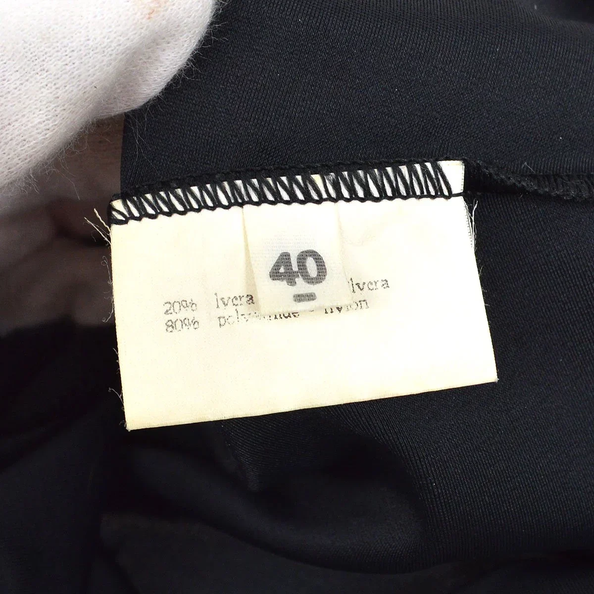 CHANEL 1995 Spring black CC cropped top #40 - Image 10