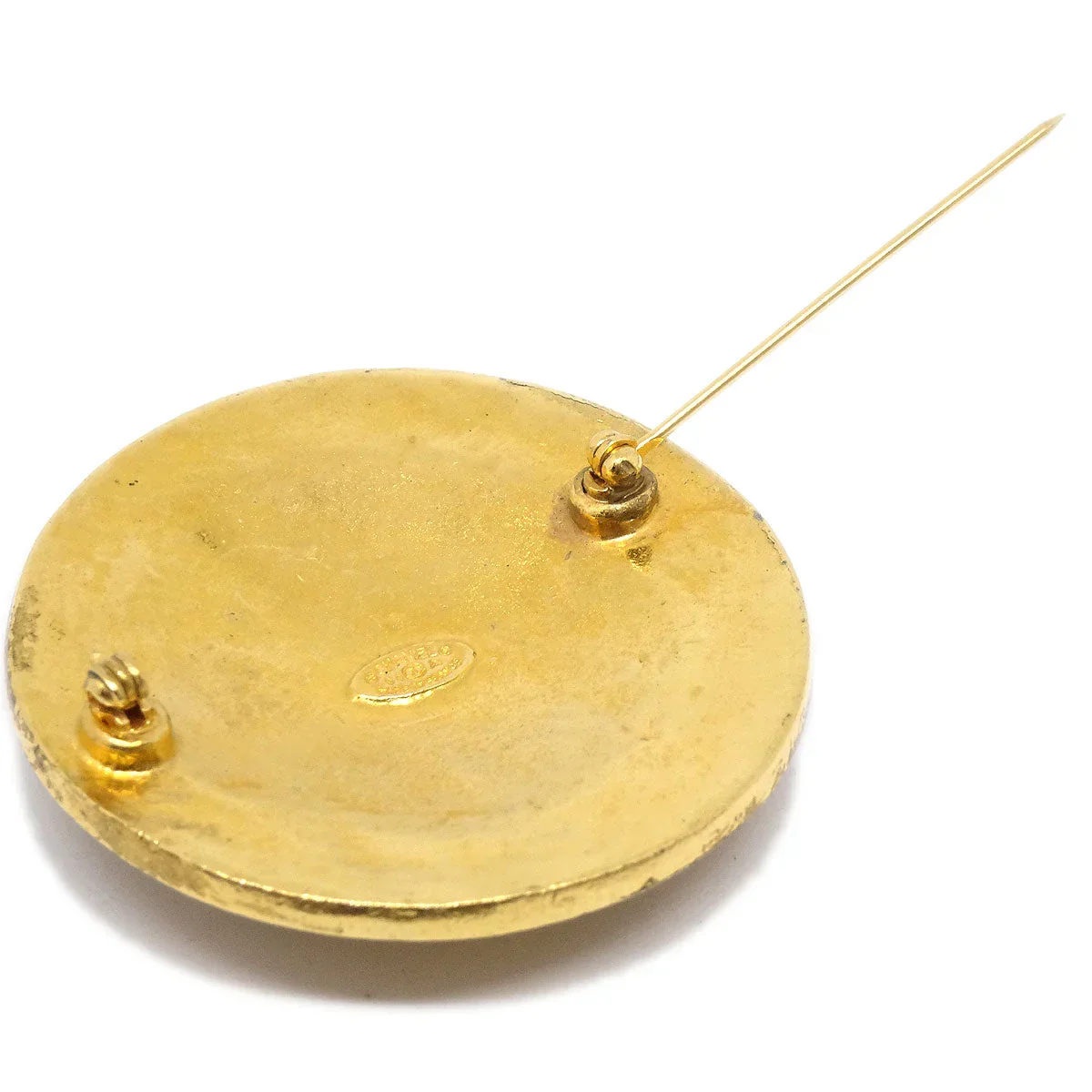 CHANEL 1994 CC Filigree Round Brooch - Image 3