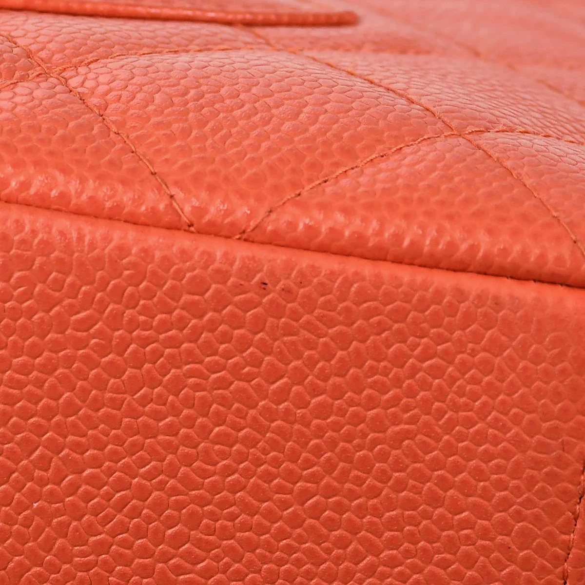 Chanel 2003-2004 Petite Shopping Tote PST Orange Caviar - Image 4