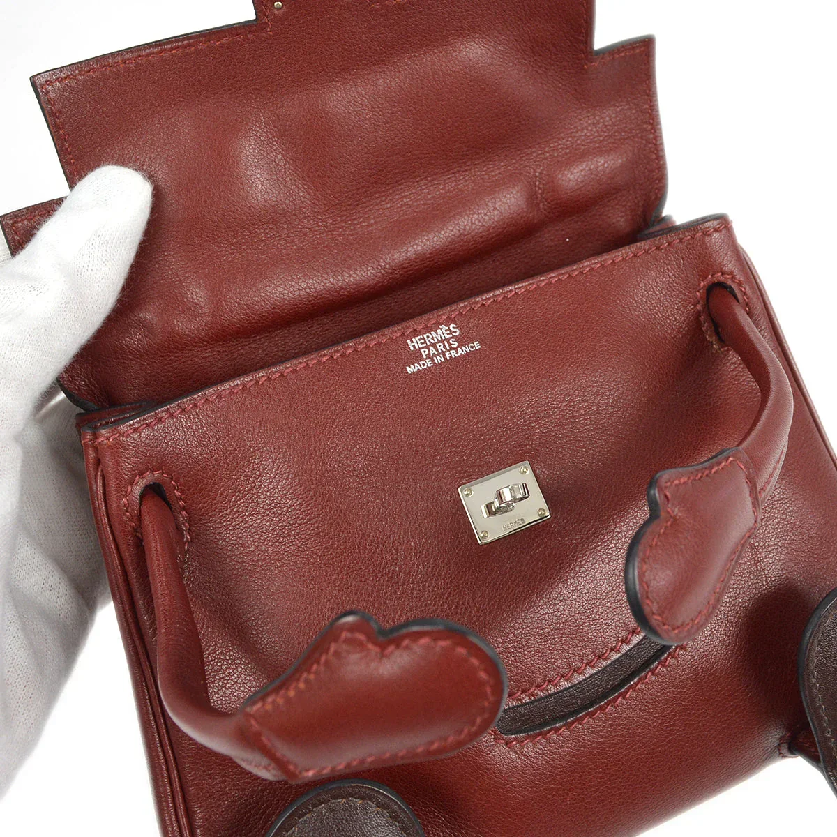 Hermes * 2000 Rouge H Veau Gulliver Kelly Doll - Image 7