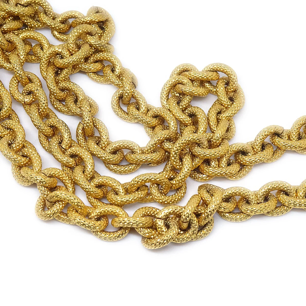 Chanel 1994 Gold Chain Pendant Necklace 6125/3052 - Image 3