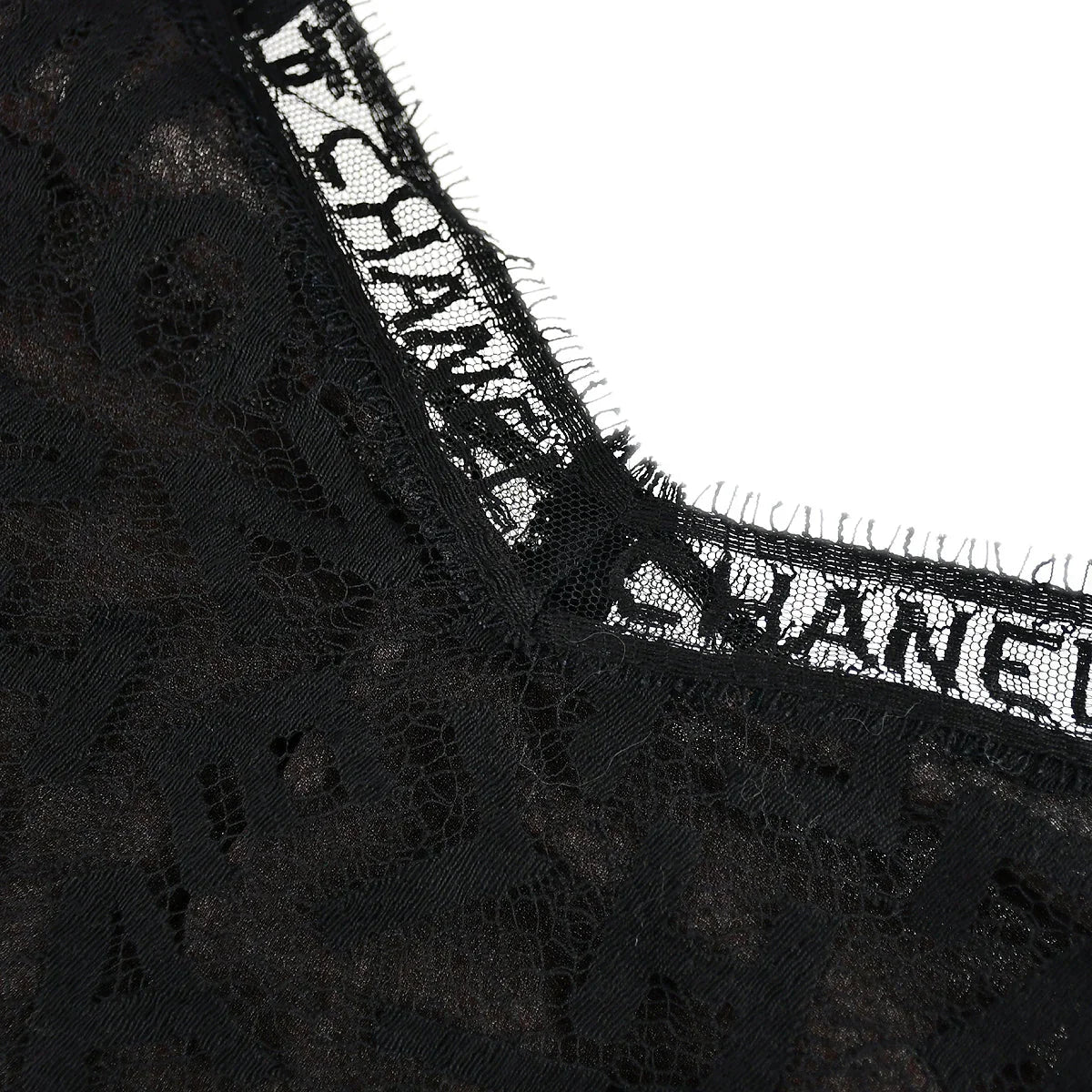 Chanel Lace Top Skirt Set Black Brown 98A #42 - Image 5