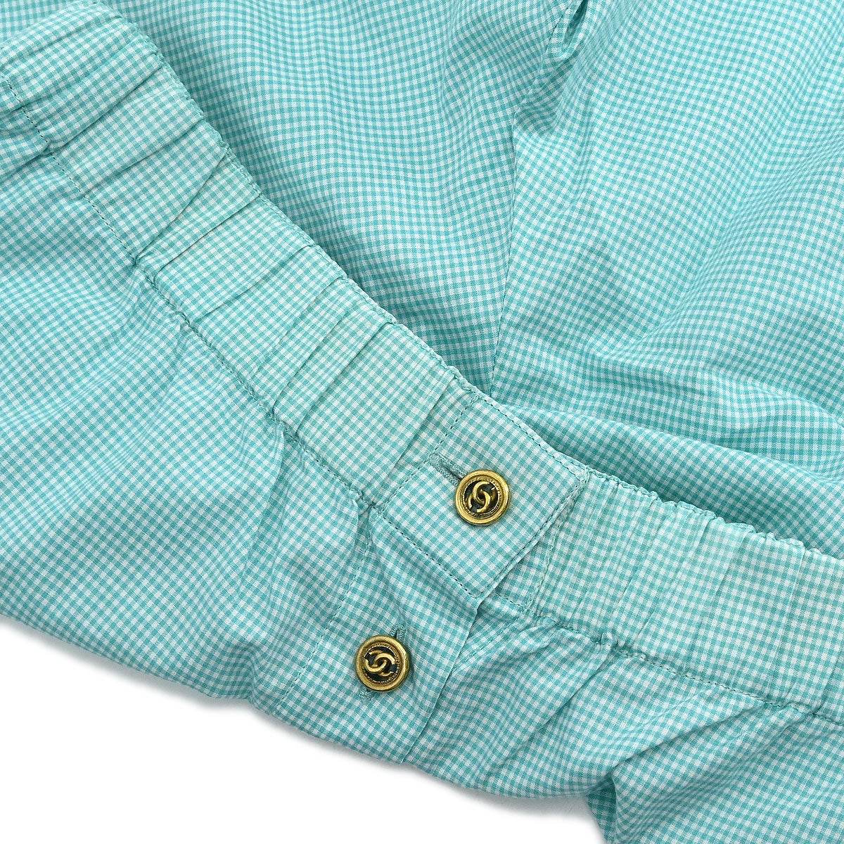 Chanel Setup Top Shirt Short Pants Light Blue - Image 7