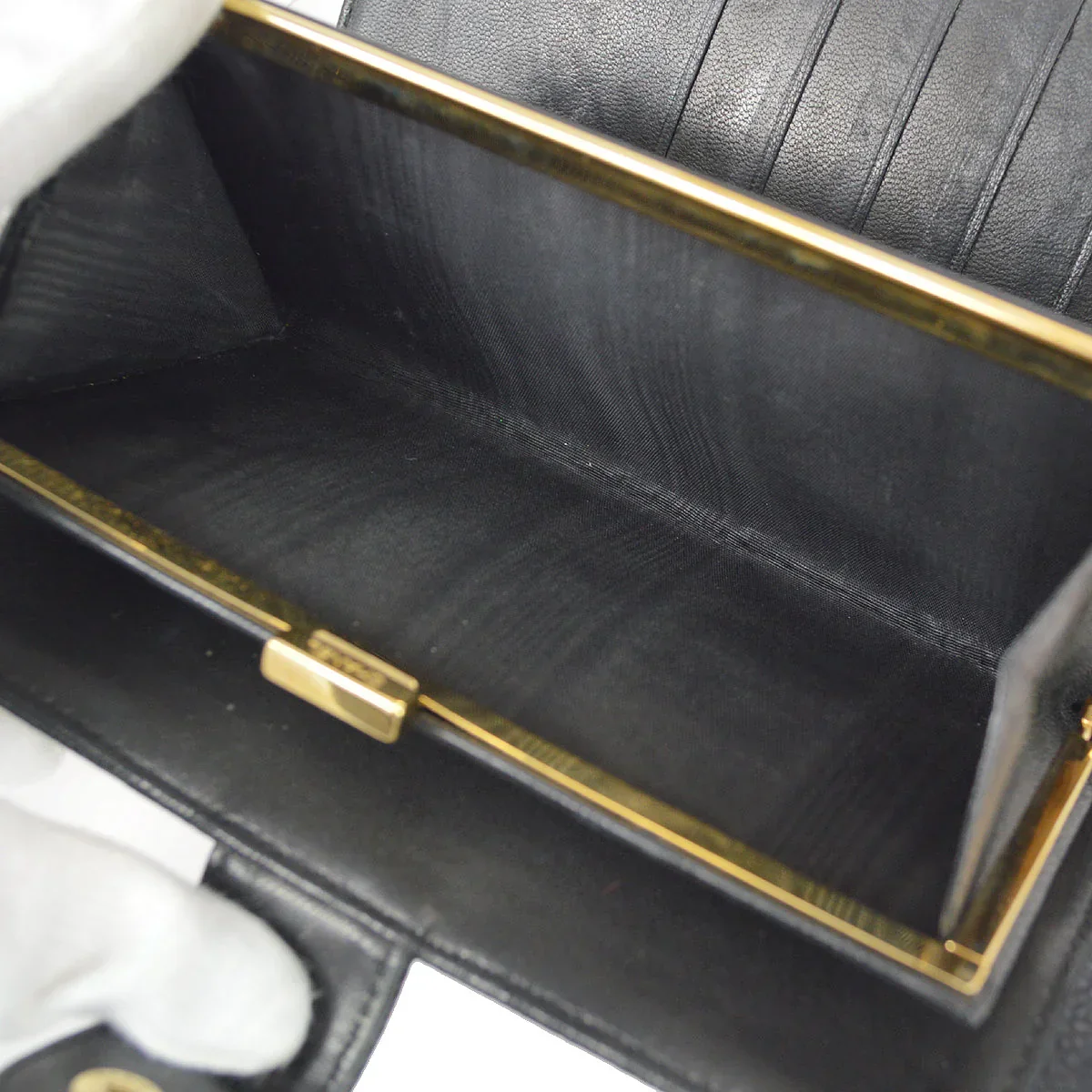 Chanel 2006-2008 Black Caviar Timeless Long Wallet - Image 6