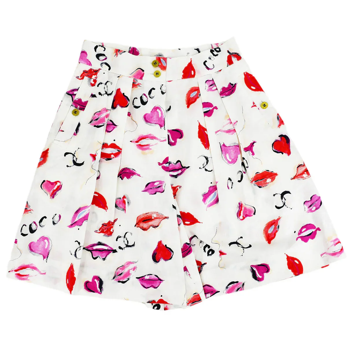 Chanel Lipstick Pattern Short Pants #40