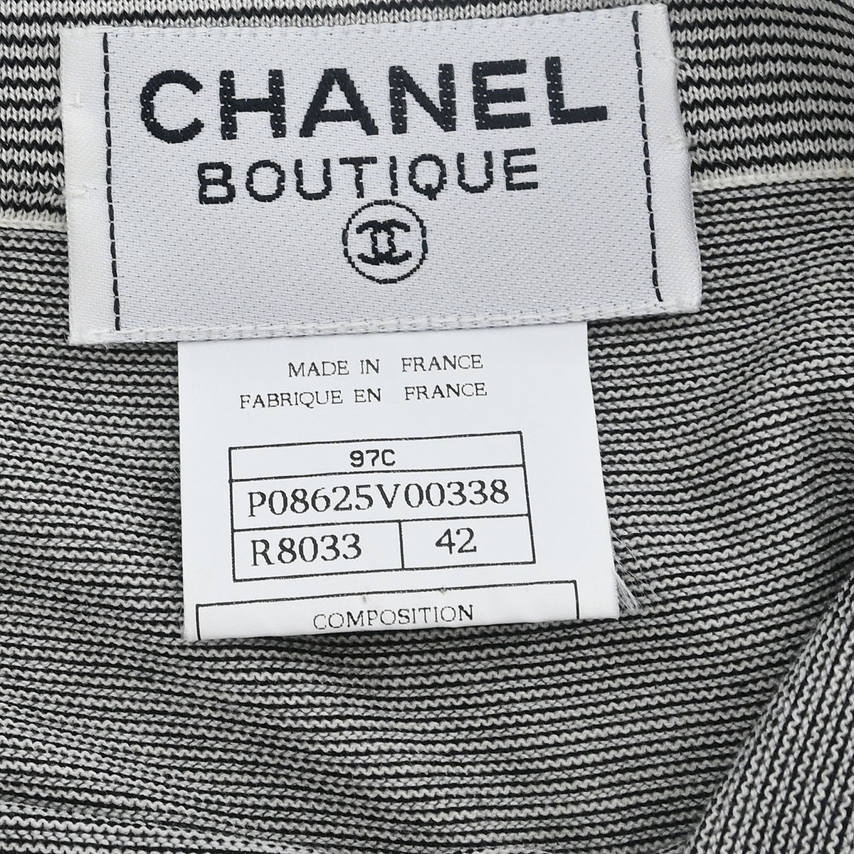 Chanel 1997 Dress Black White #42 - Image 8