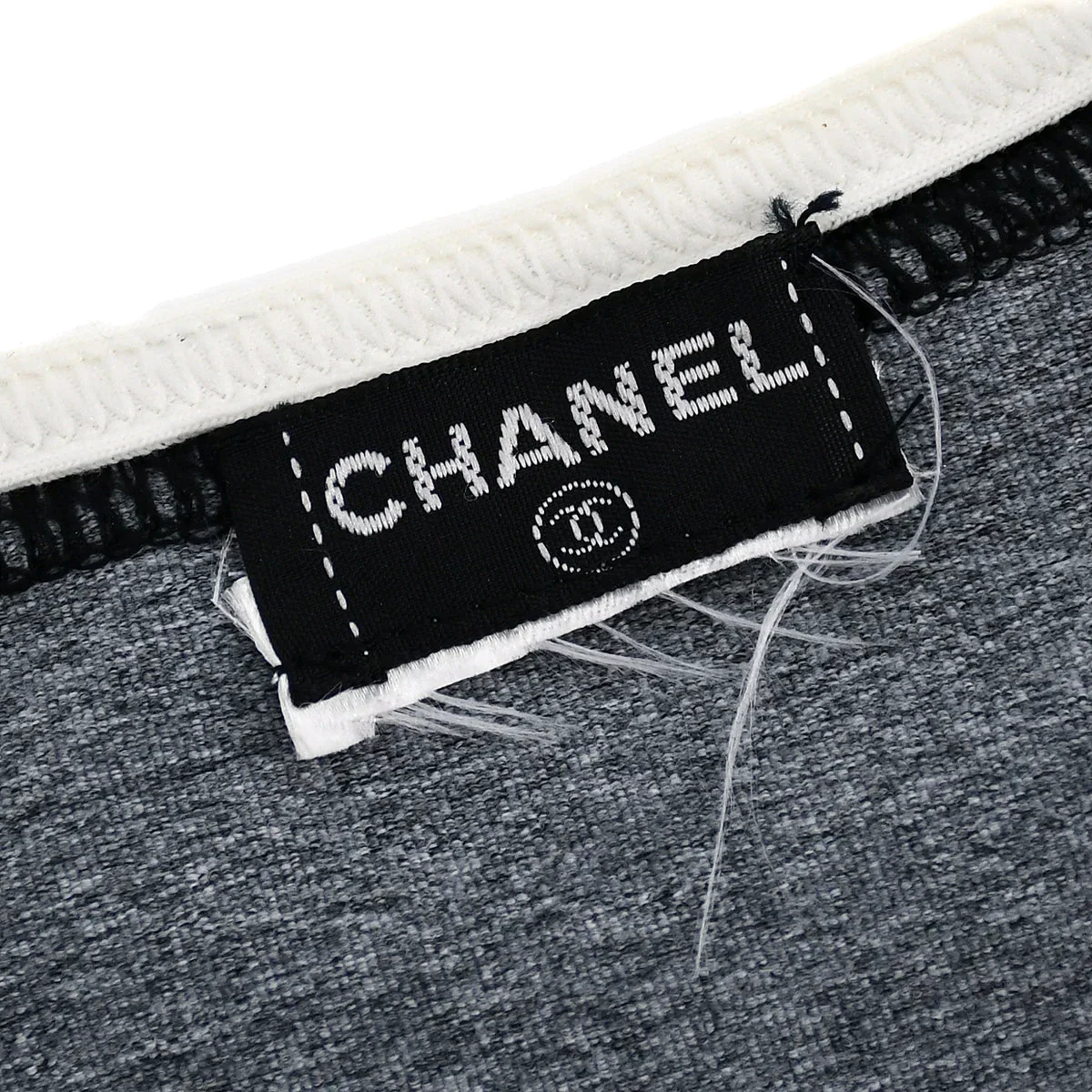 Chanel V-neck Sleeveless Dress Gray - Image 9
