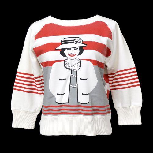 Chanel Fall 2001 Runway Mademoiselle print sweatshirt - Image 2