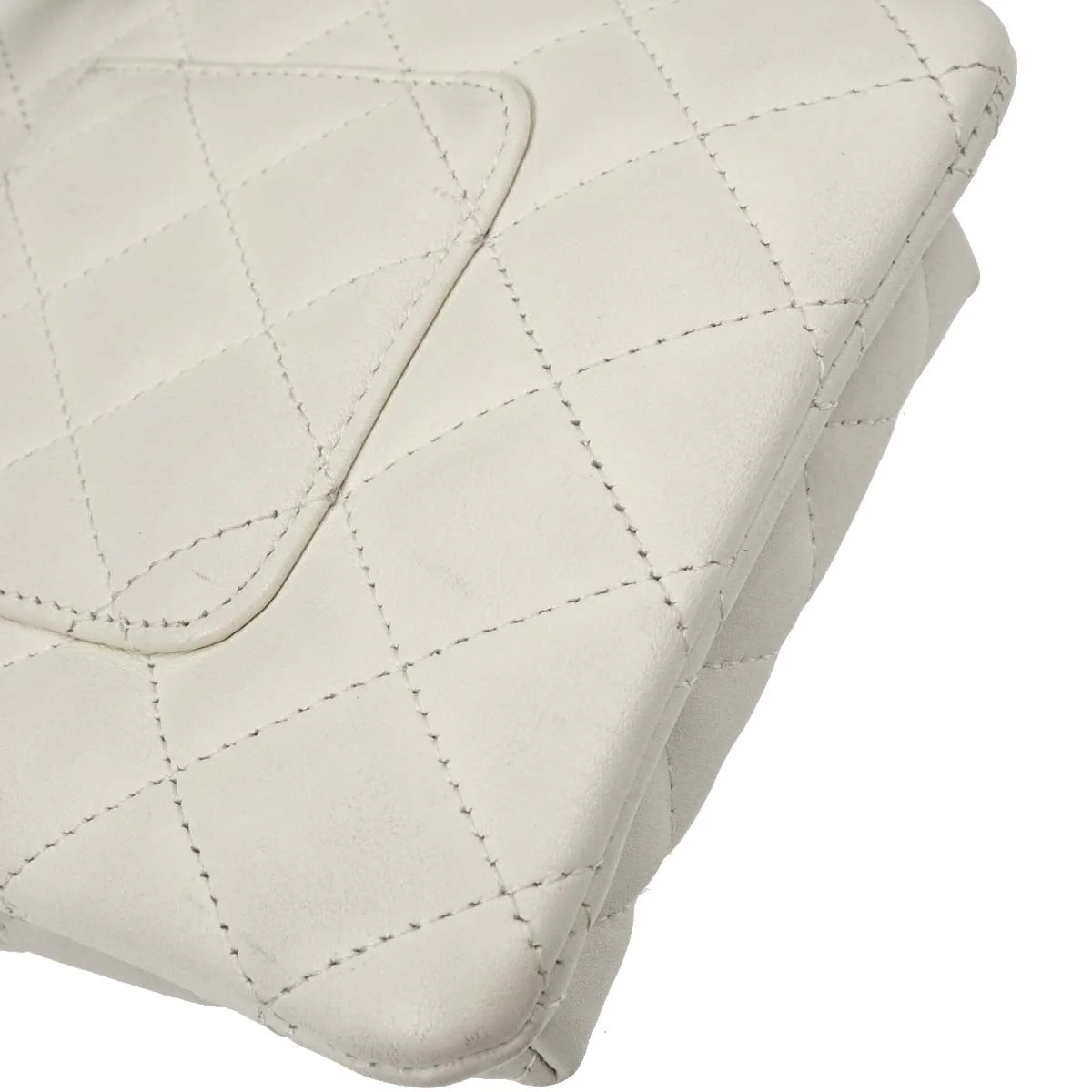 Chanel * White Calfskin Cambon Ligne Shoulder Bag - Image 4