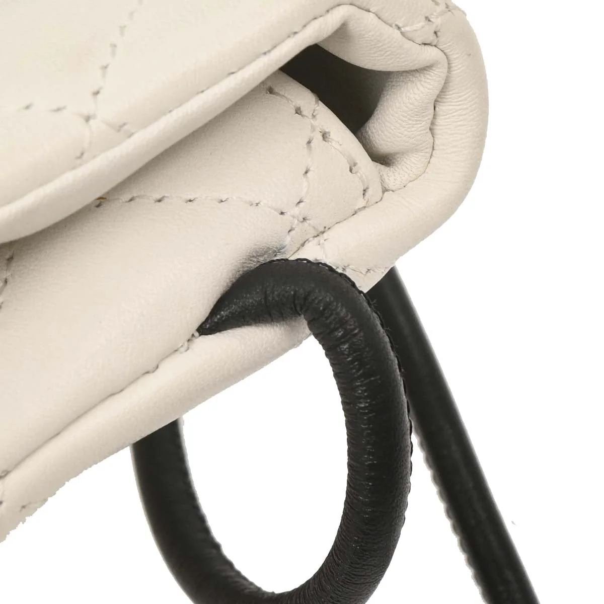 Chanel * White Calfskin Cambon Ligne Shoulder Bag - Image 6