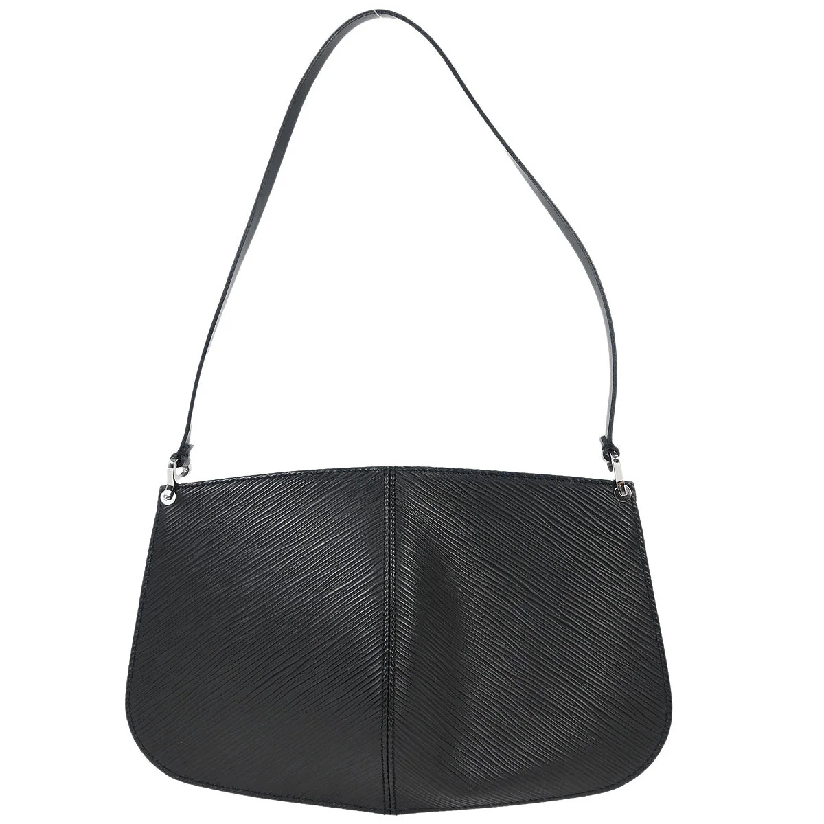Louis Vuitton Black Epi Pochette Demi-lune Handbag M52622 - Image 2