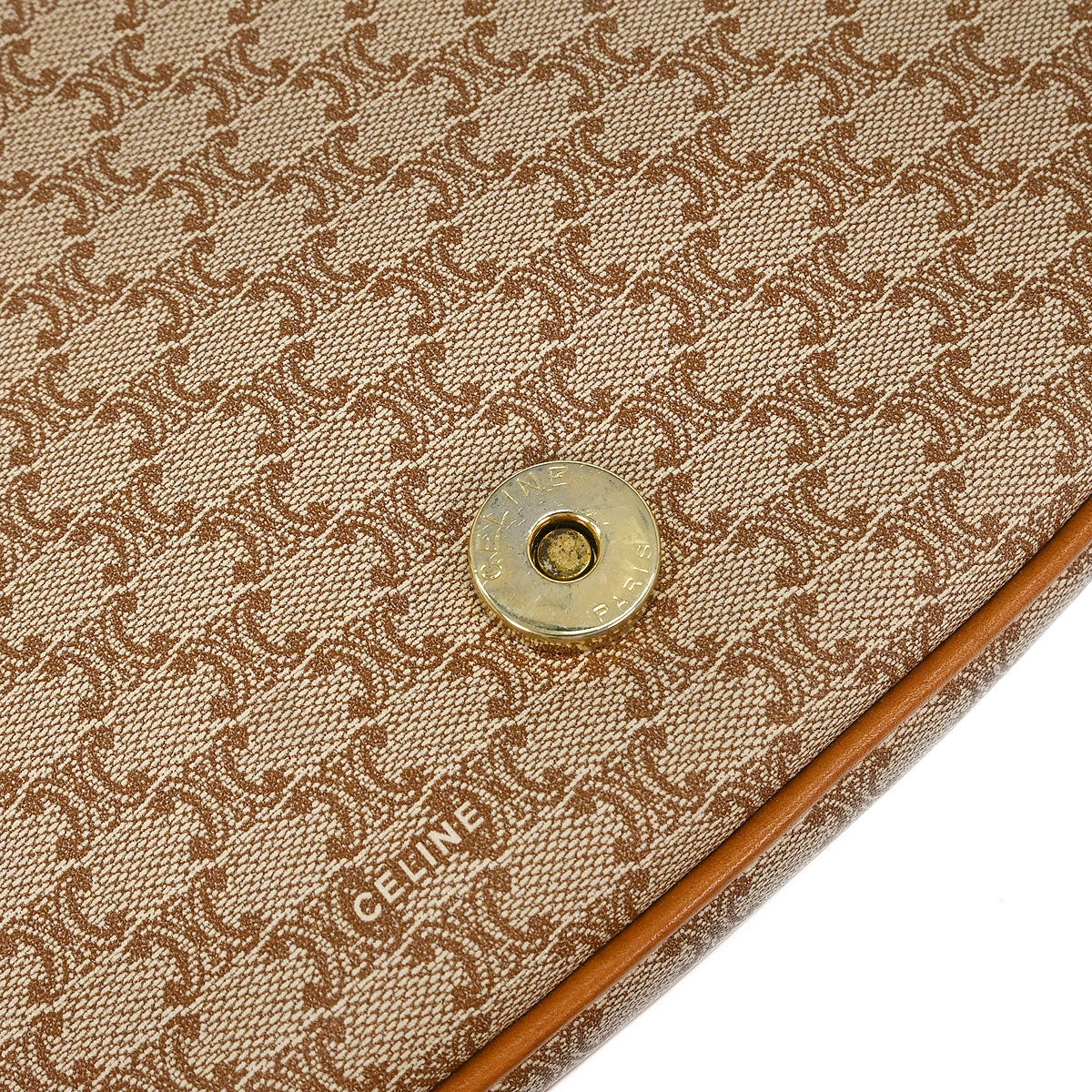 Celine Brown Macadam Shoulder Bag - Image 8