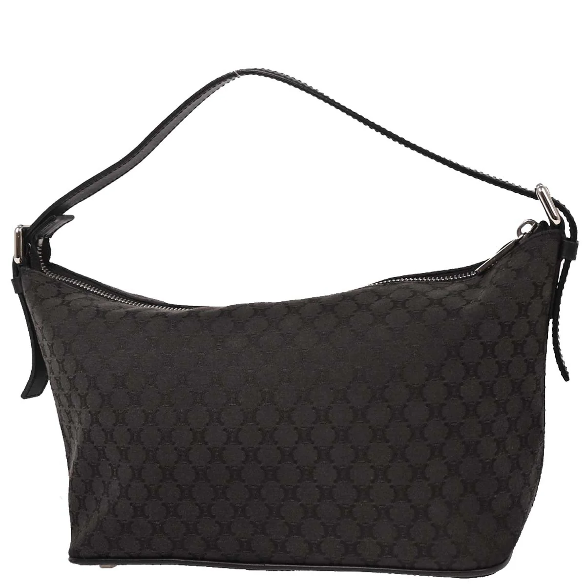 Celine Black Canvas Macadam Handbag - Image 2