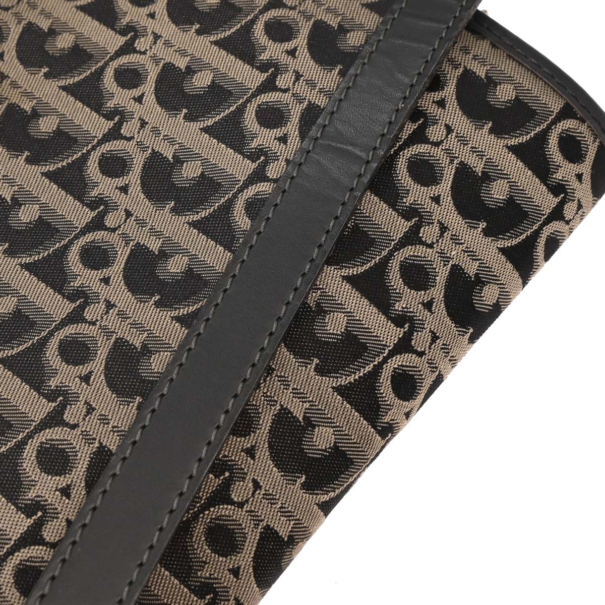 Christian Dior Black Canvas Trotter Shoulder Bag - Image 6