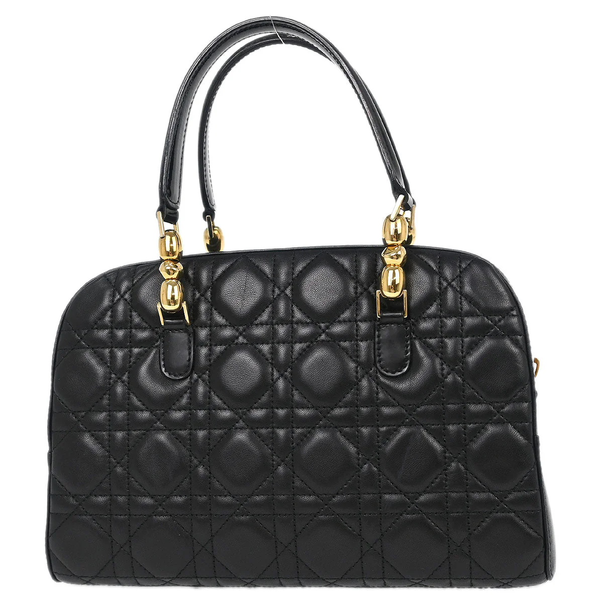 Christian Dior Black Lambskin Malice Cannage Handbag - Image 2