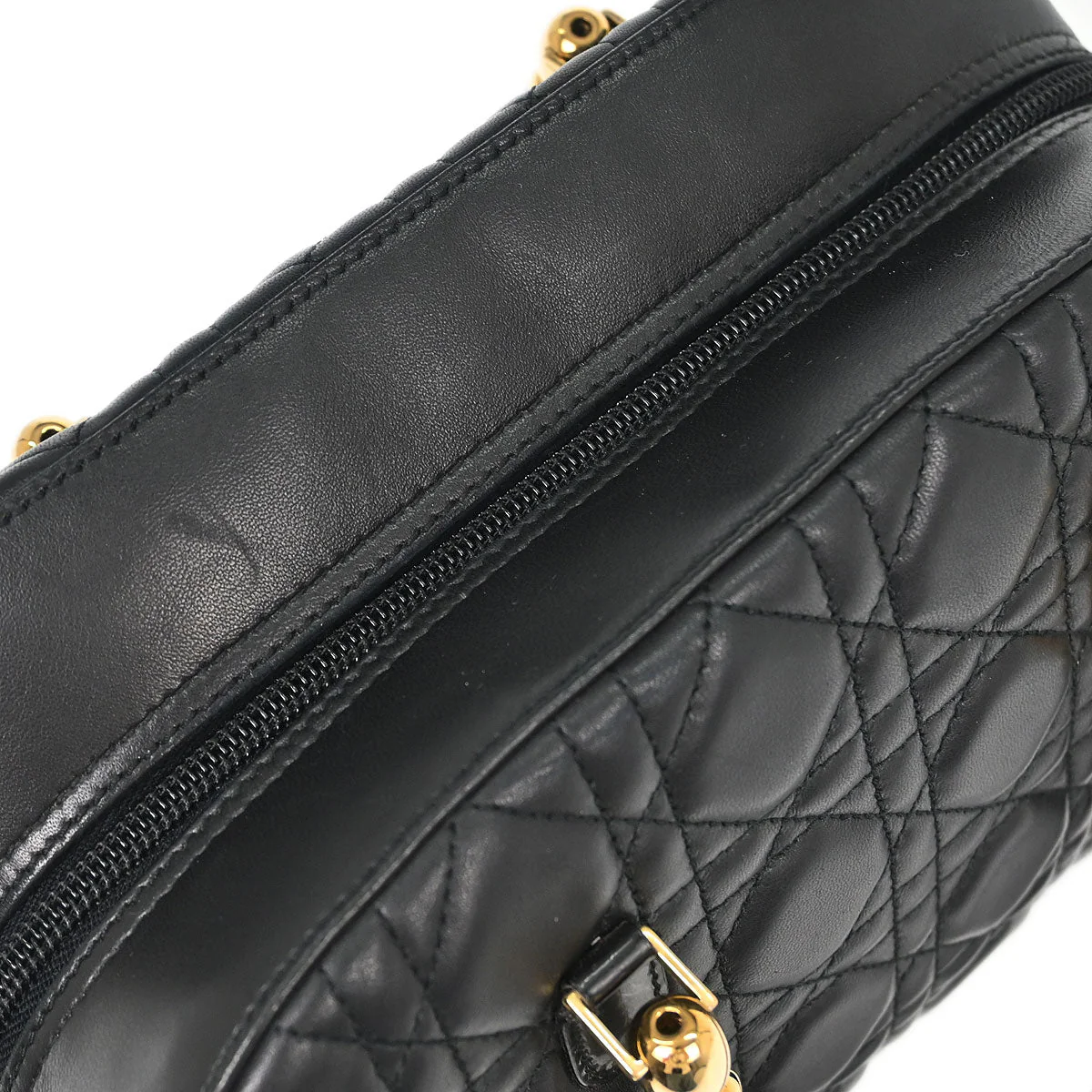 Christian Dior Black Lambskin Malice Cannage Handbag - Image 9