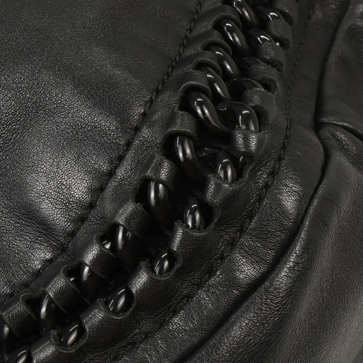 Chanel 1991-1994 Black Calfskin Luxury Line Bowling Bag - Image 6