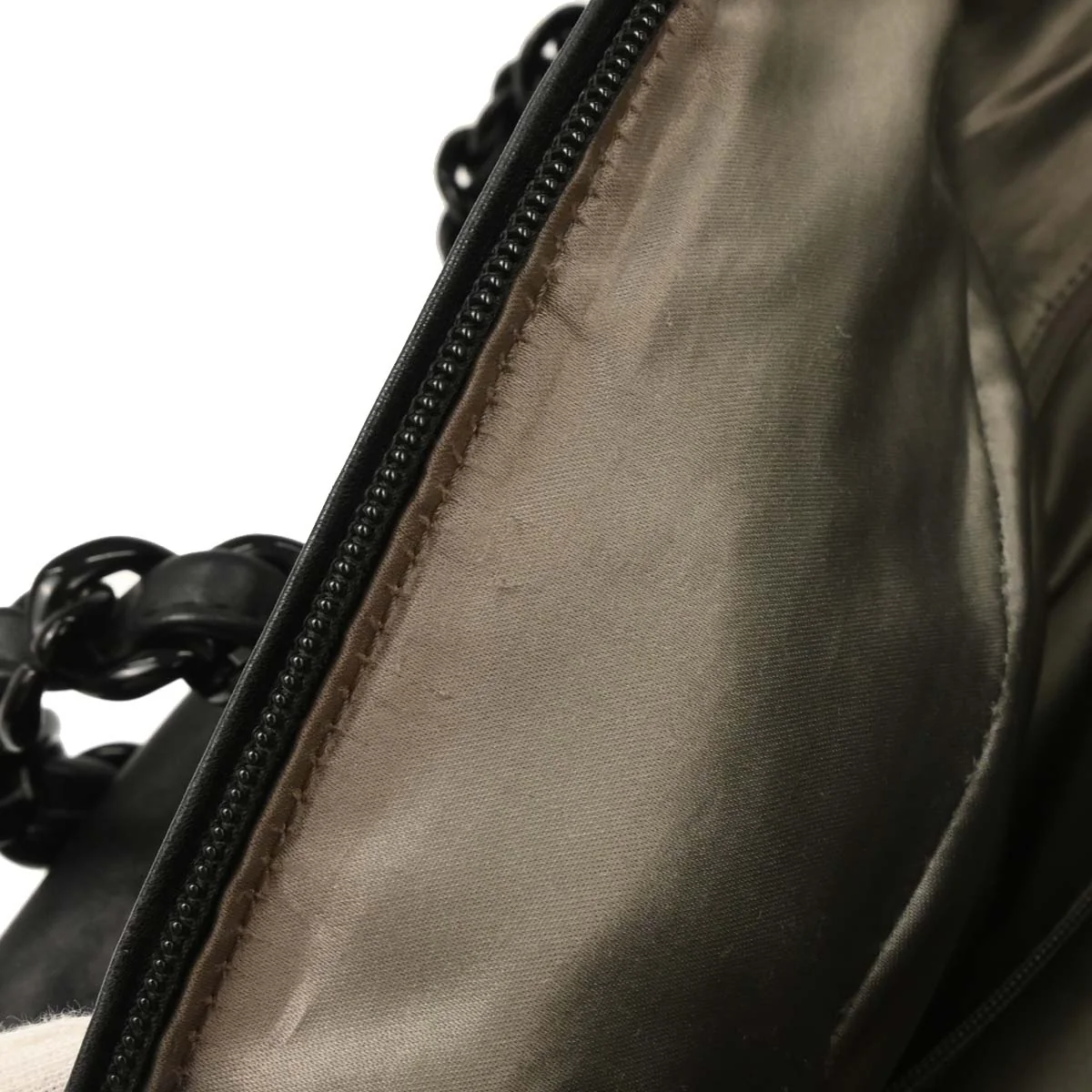Chanel 1991-1994 Black Calfskin Luxury Line Bowling Bag - Image 9