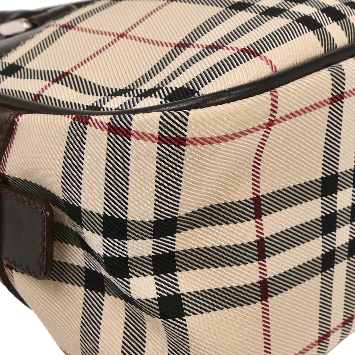 Burberry Beige Brown Burberry Check Handbag - Image 3