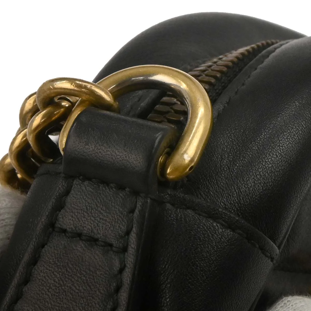 Gucci Black Leather Marmont Shoulder Bag - Image 4