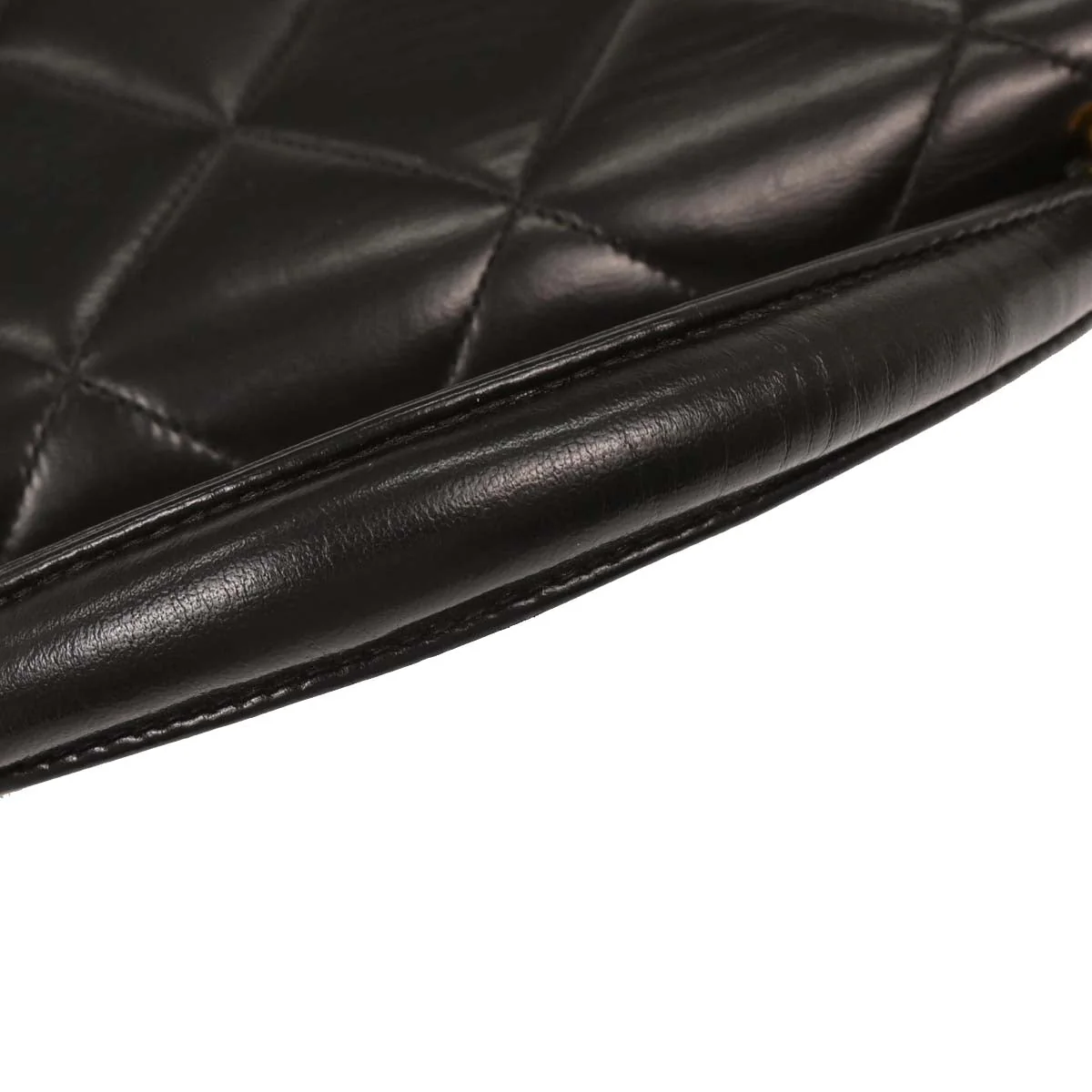 Chanel Black Lambskin Briefcase Handbag - Image 5