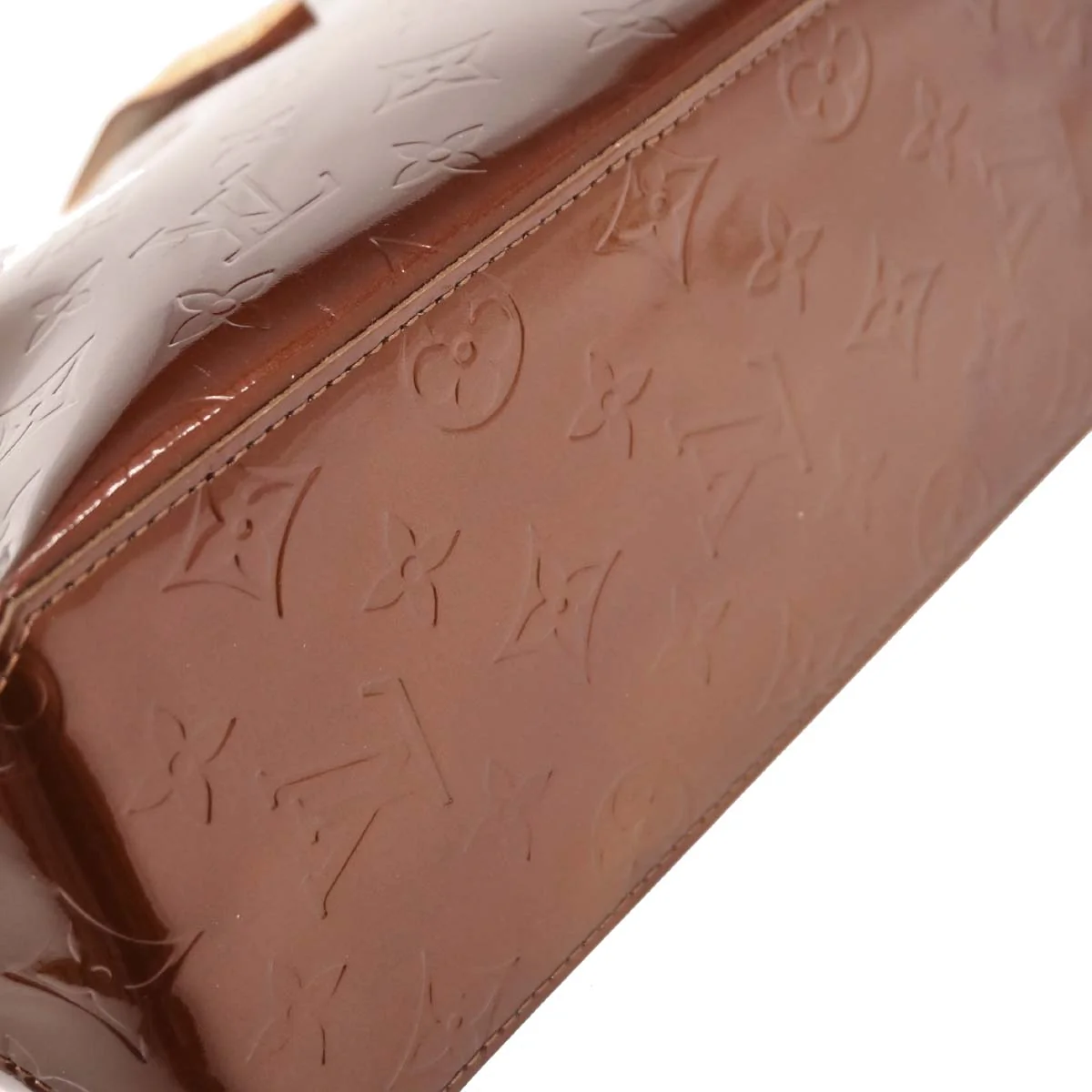 Louis Vuitton Bronze Vernis Reade PM Tote Handbag M91146 - Image 4