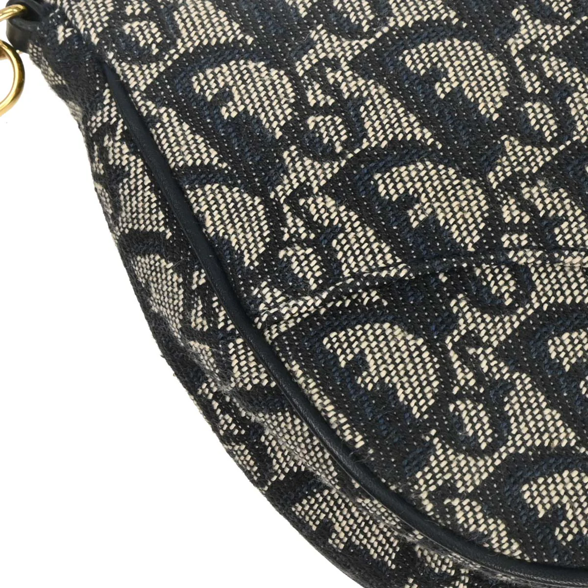 Christian Dior Navy Trotter Saddle Handbag - Image 3