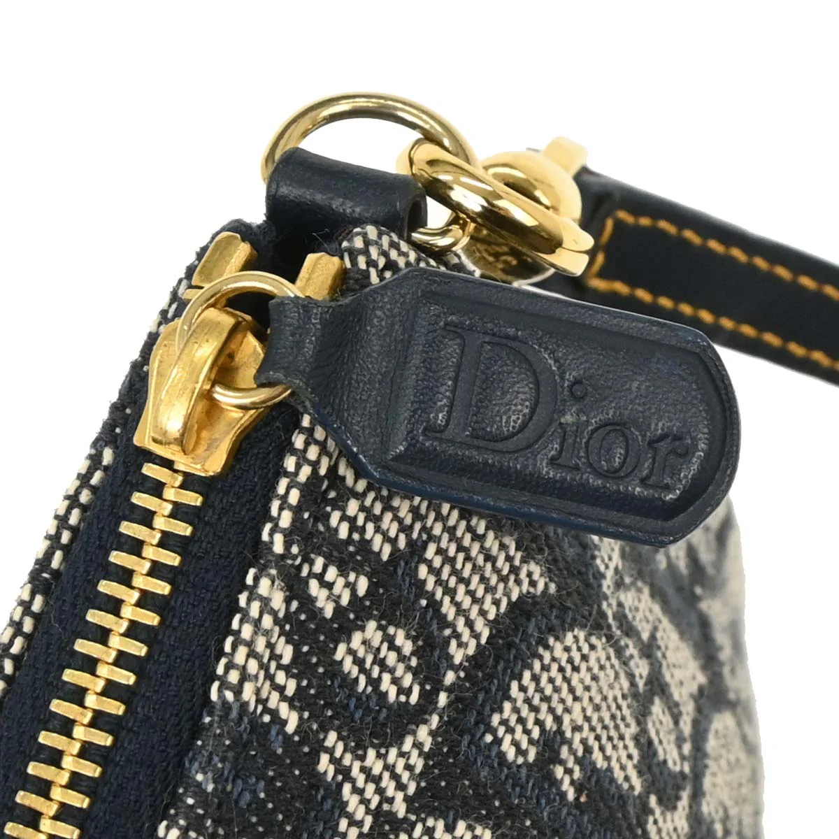 Christian Dior Navy Trotter Saddle Handbag - Image 7