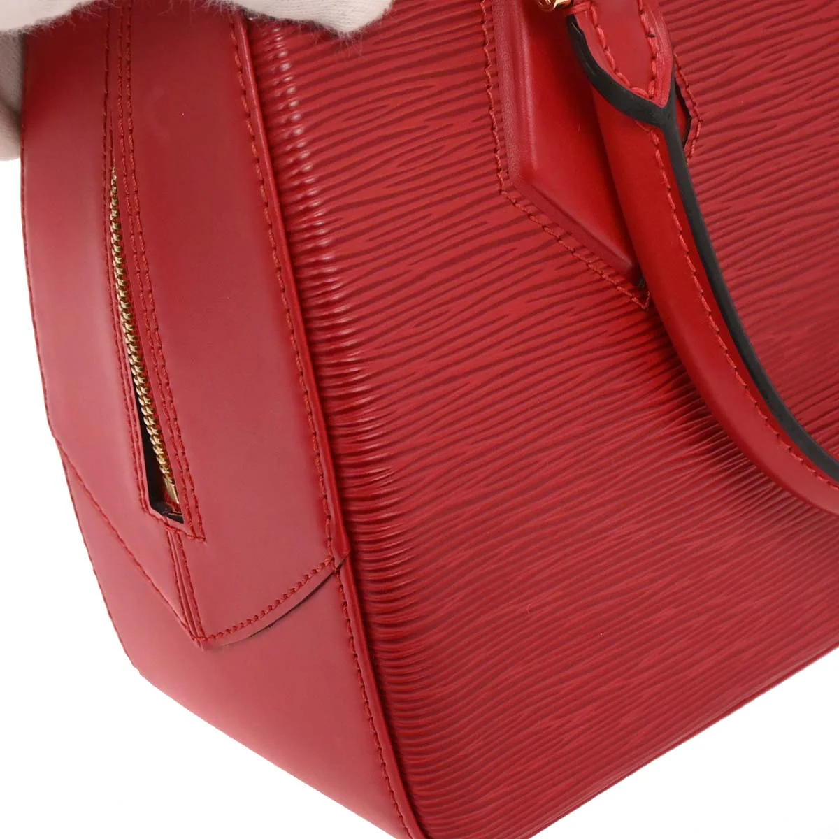 Louis Vuitton 1997 Red Epi Sablon Handbag M52047 - Image 3