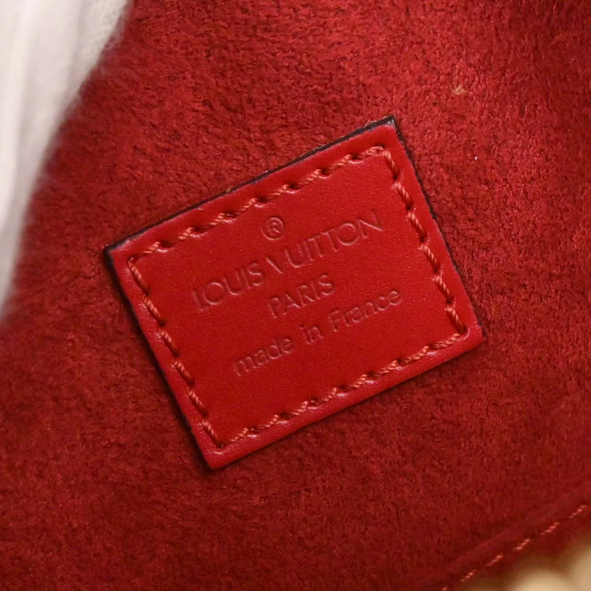 Louis Vuitton 1997 Red Epi Sablon Handbag M52047 - Image 9