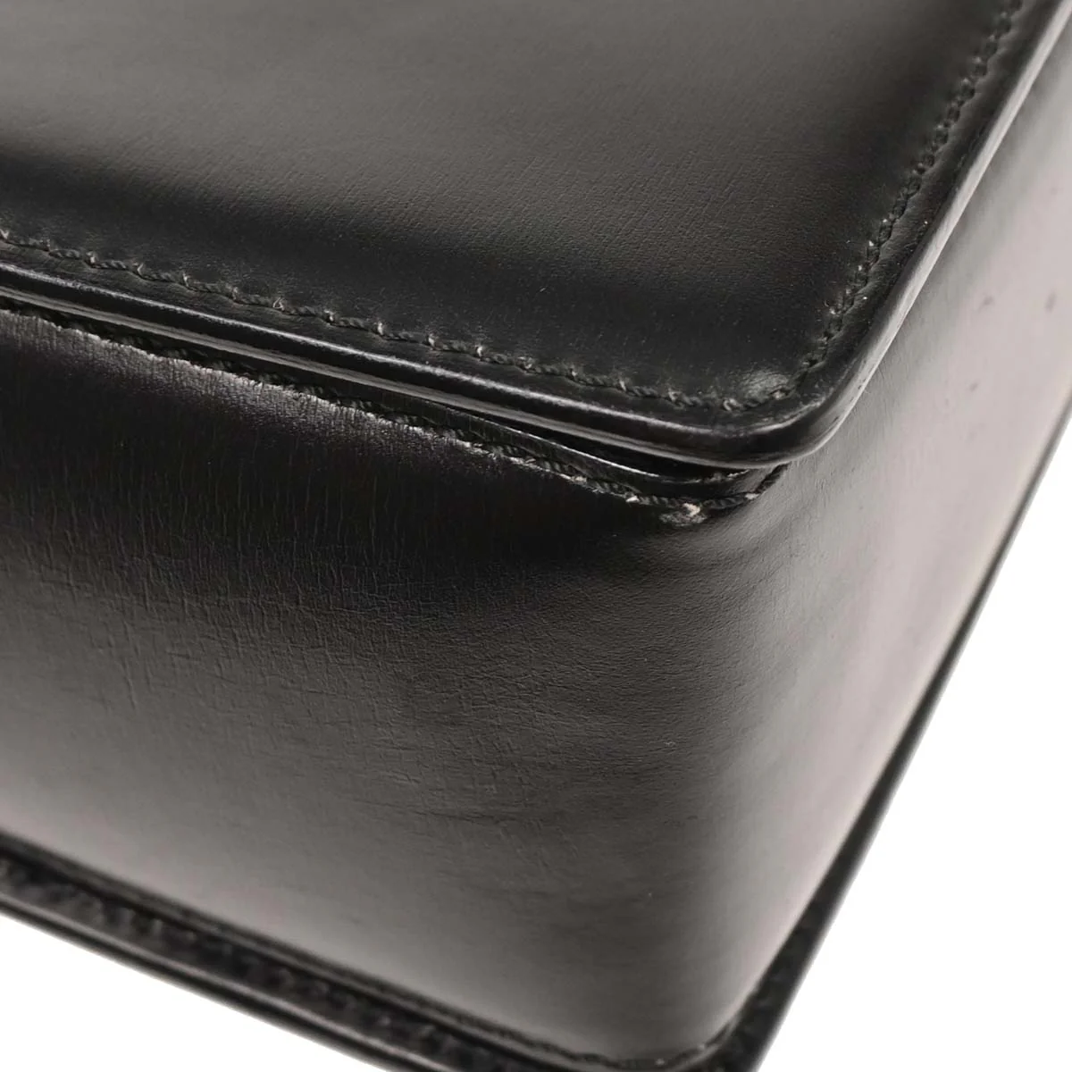 Celine Black Leather Shoulder Bag - Image 4