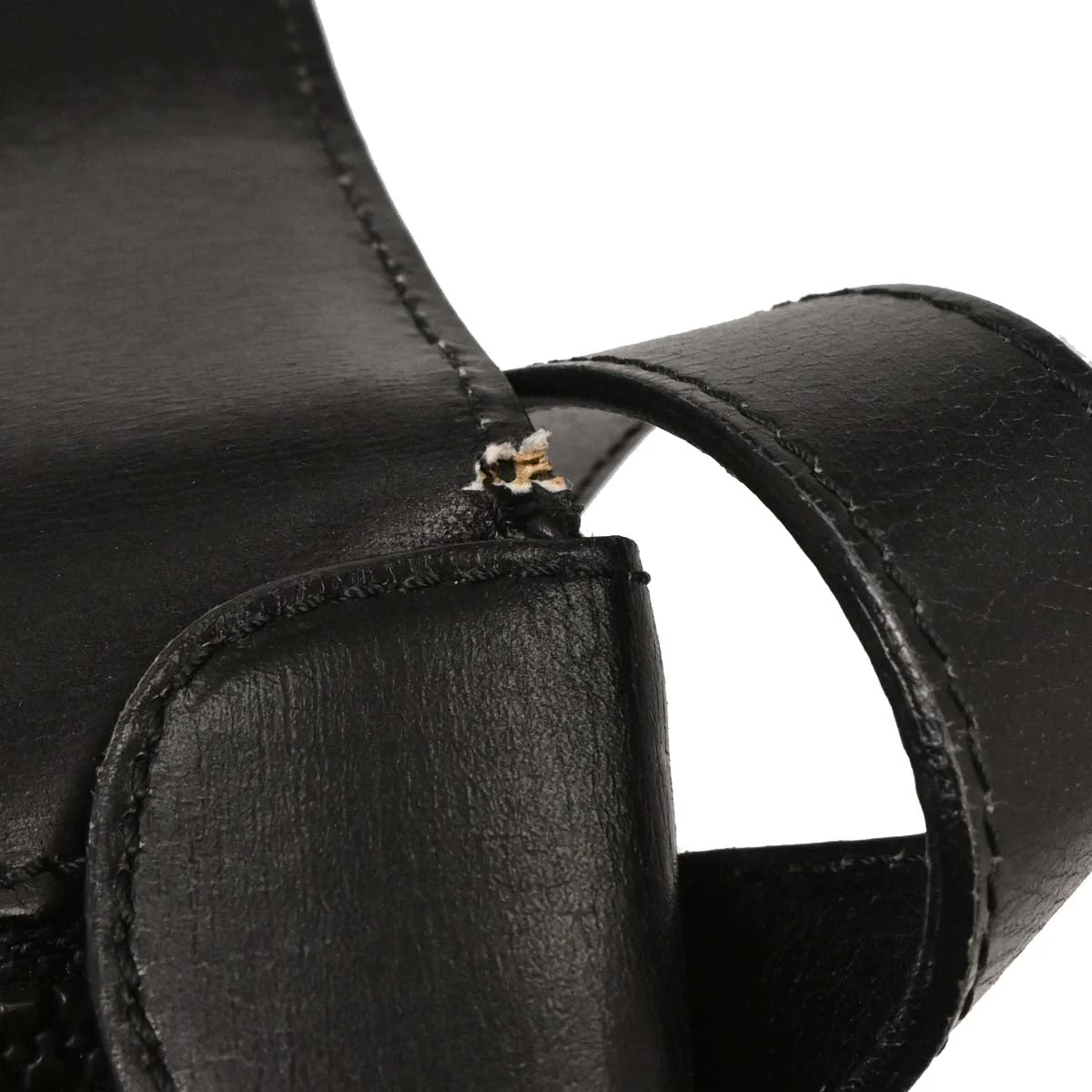 Celine Black Leather Shoulder Bag - Image 9
