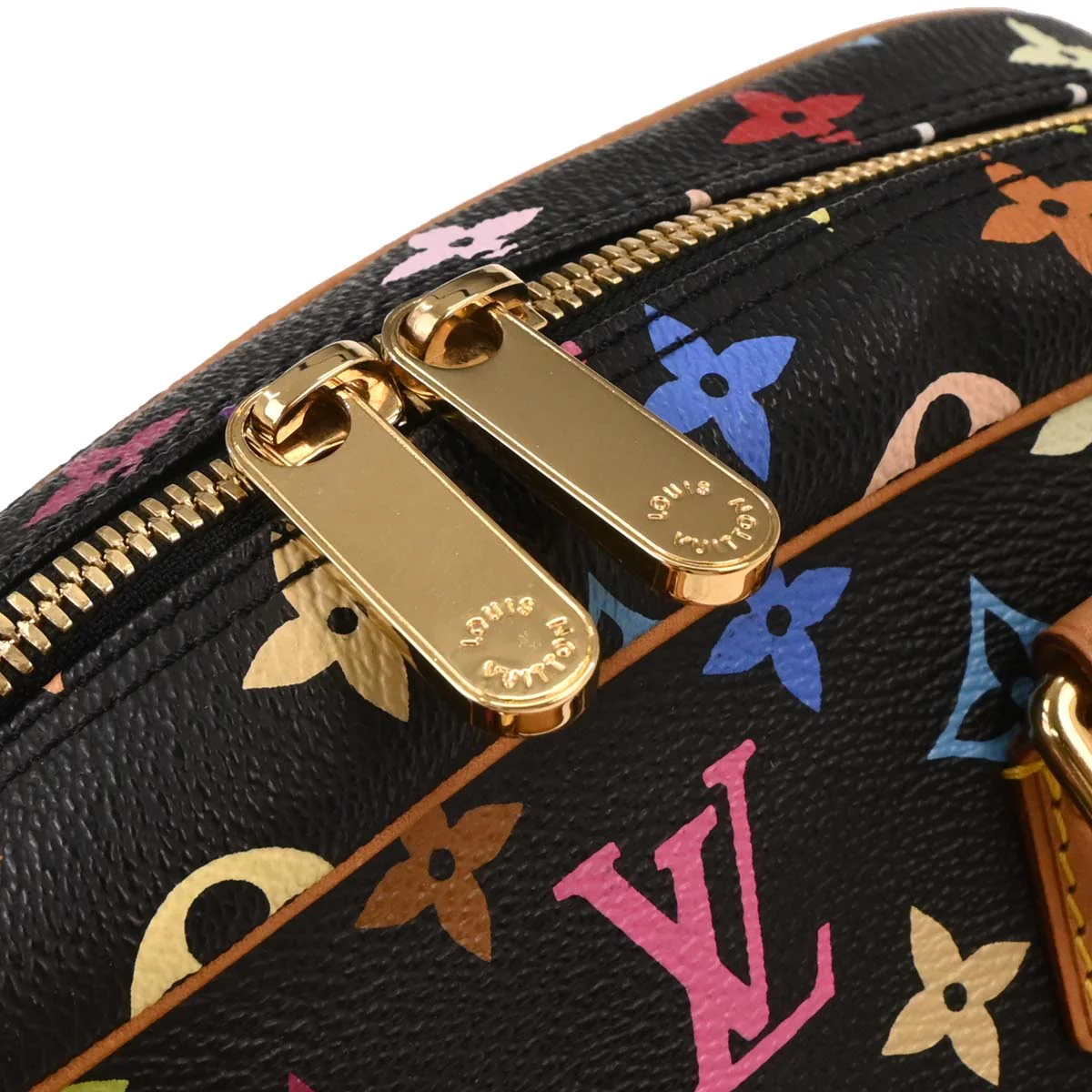 Louis Vuitton 2005 Black Monogram Multicolor Trouville M92662 - Image 6