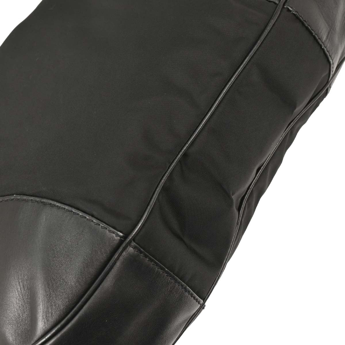 Prada Black Nylon Hobo Handbag - Image 5
