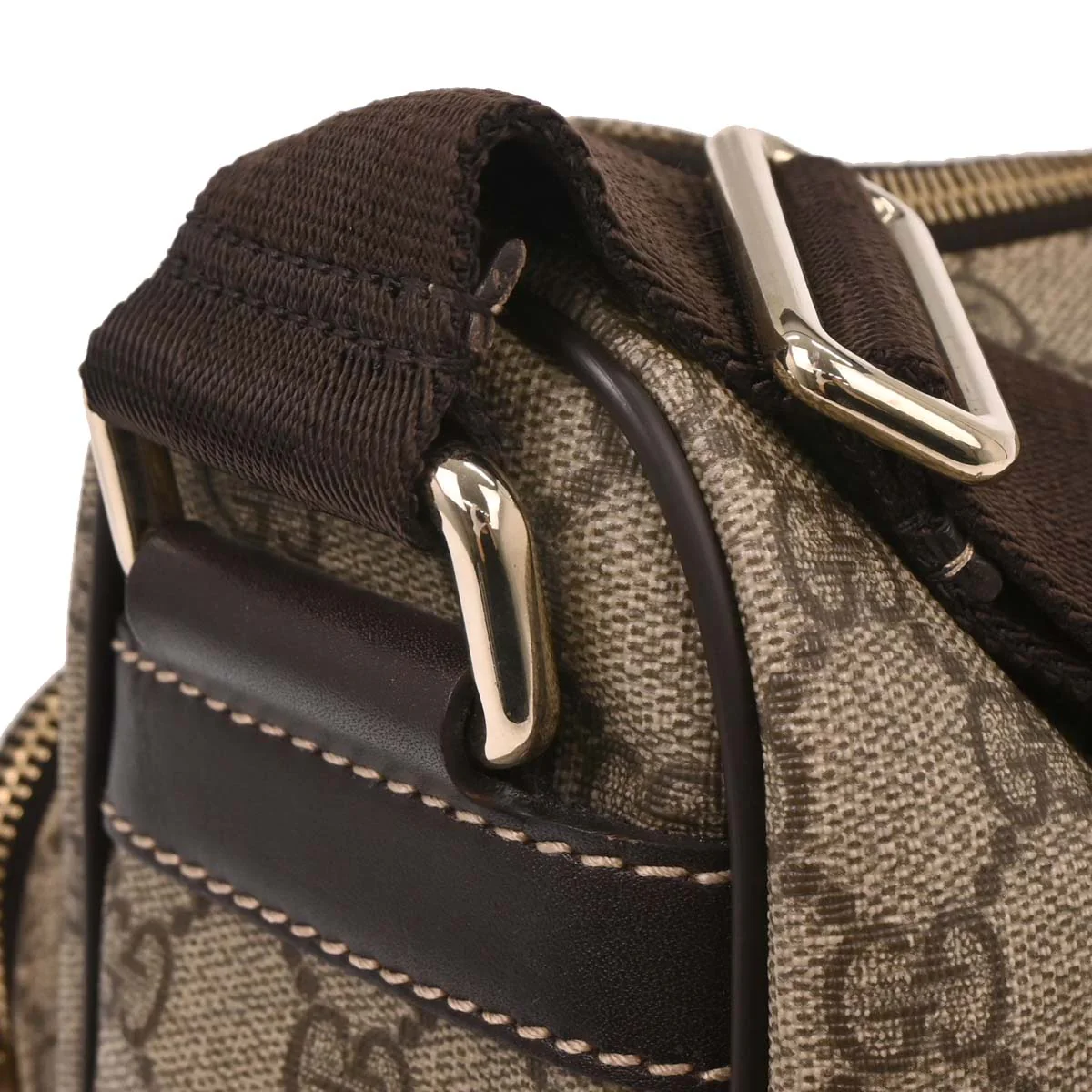 Gucci Beige PVC GG Shoulder Bag - Image 4