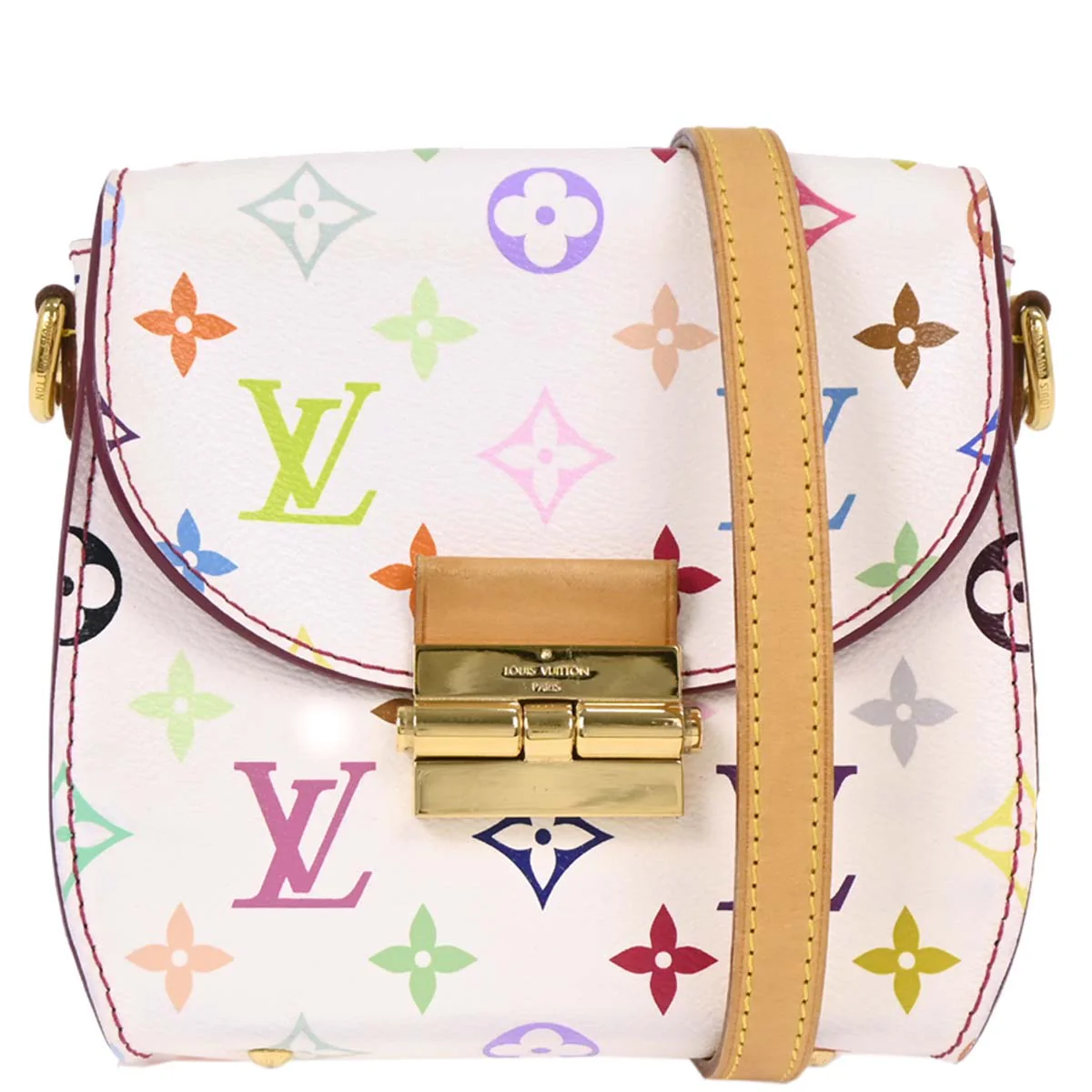 Louis Vuitton 2012 White Multicolor Heartbreaker Shoulder Bag M40660