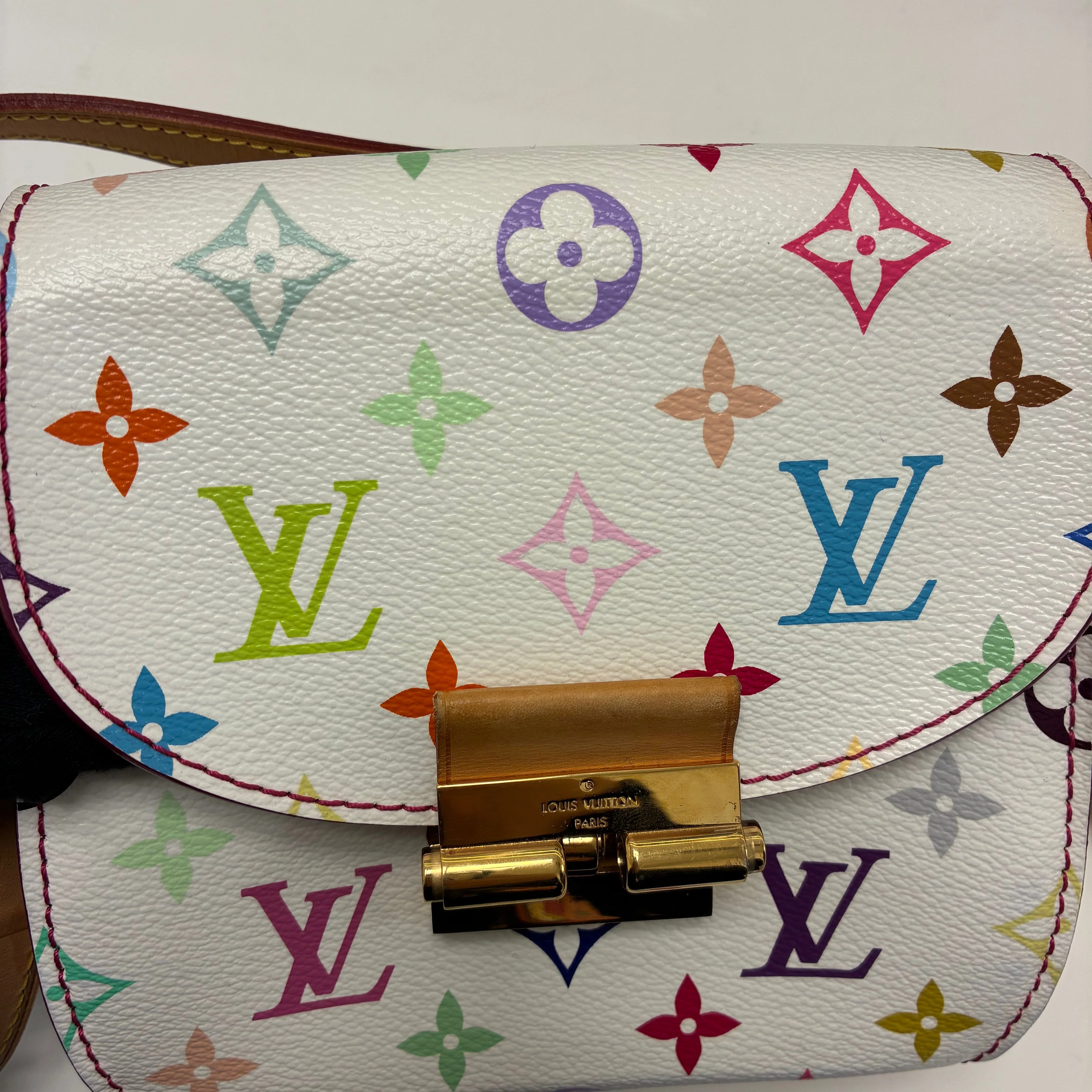 Louis Vuitton 2012 White Multicolor Heartbreaker Shoulder Bag M40660 - Image 12
