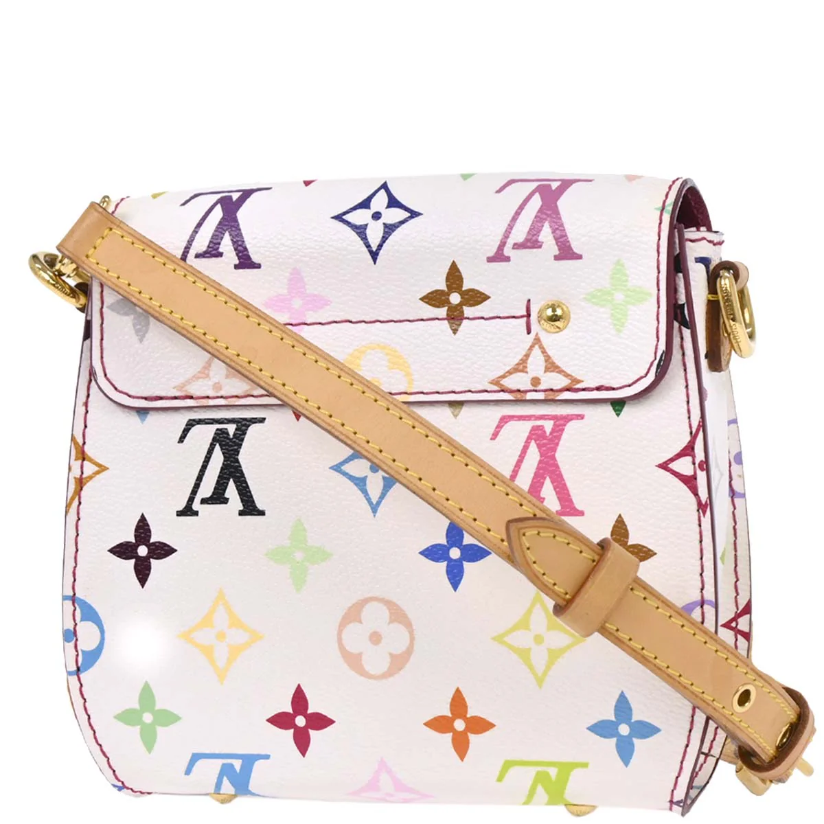 Louis Vuitton 2012 White Multicolor Heartbreaker Shoulder Bag M40660 - Image 2