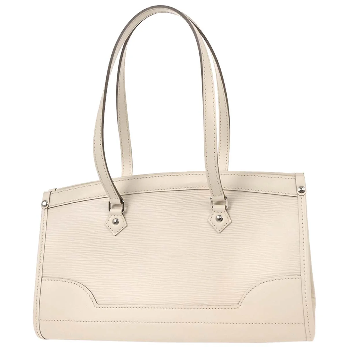 Louis Vuitton 2008 White Epi Madeleine PM Shoulder Bag M5933J - Image 2