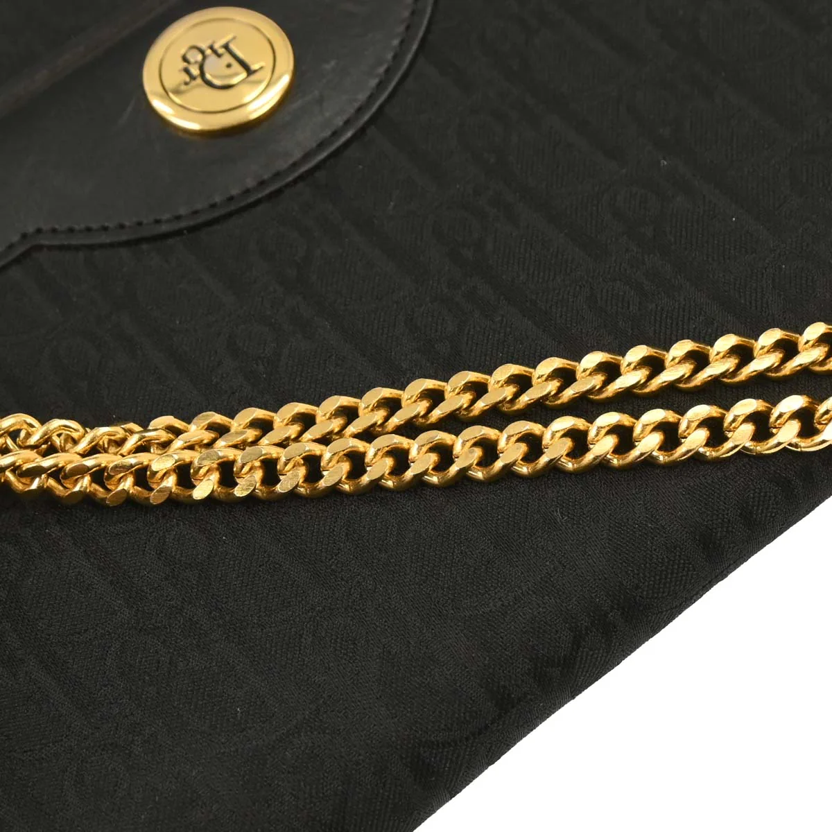 Christian Dior Black Canvas Trotter Shoulder Bag - Image 6