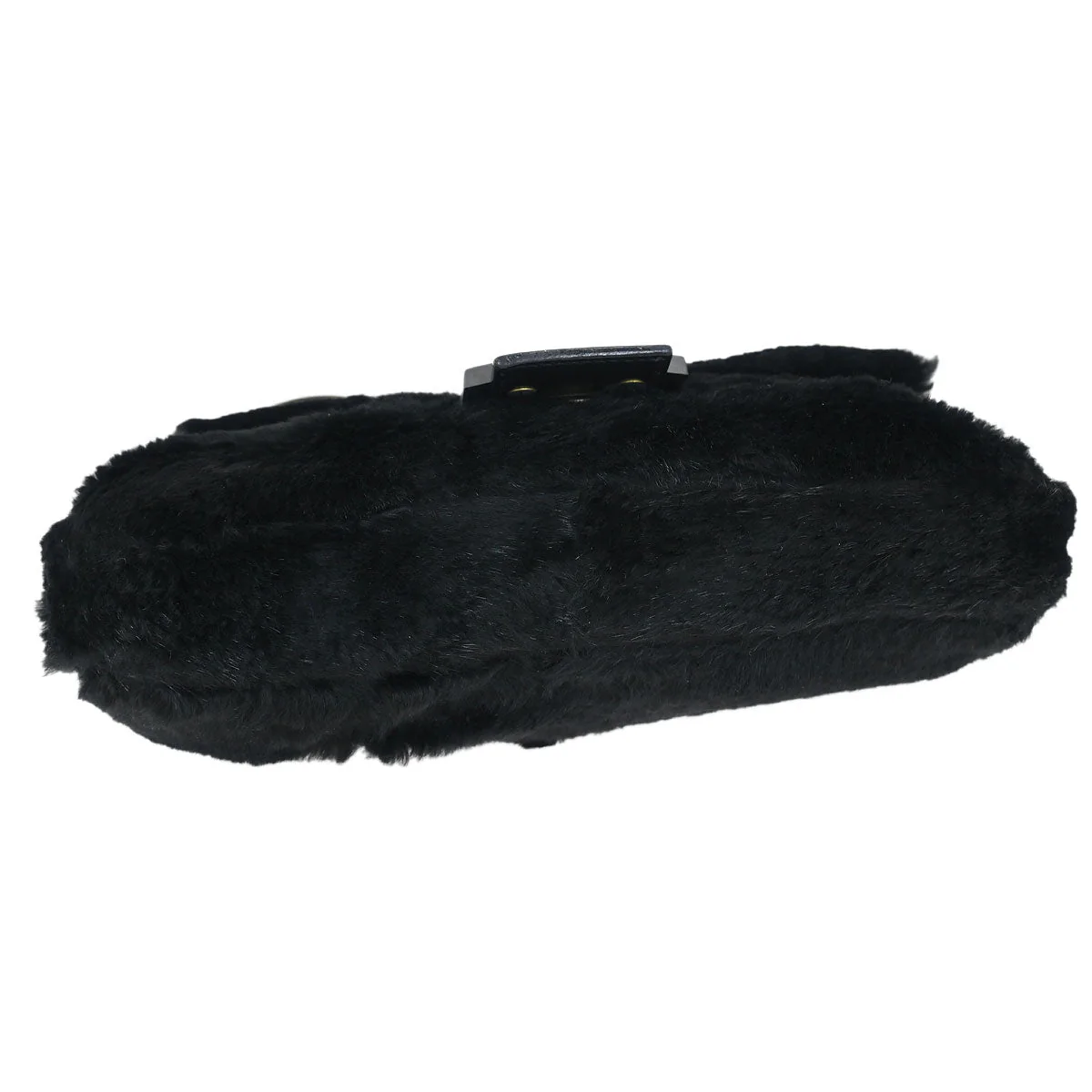 Fendi * Black Lapin Fur Baguette Handbag - Image 3