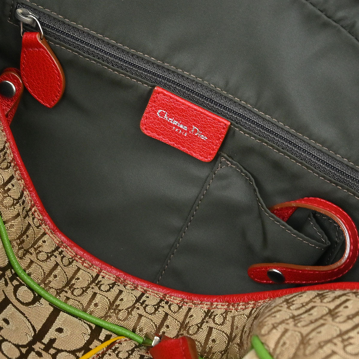 Christian Dior Rasta-Color Trotter Handbag 07RU0094 - Image 9