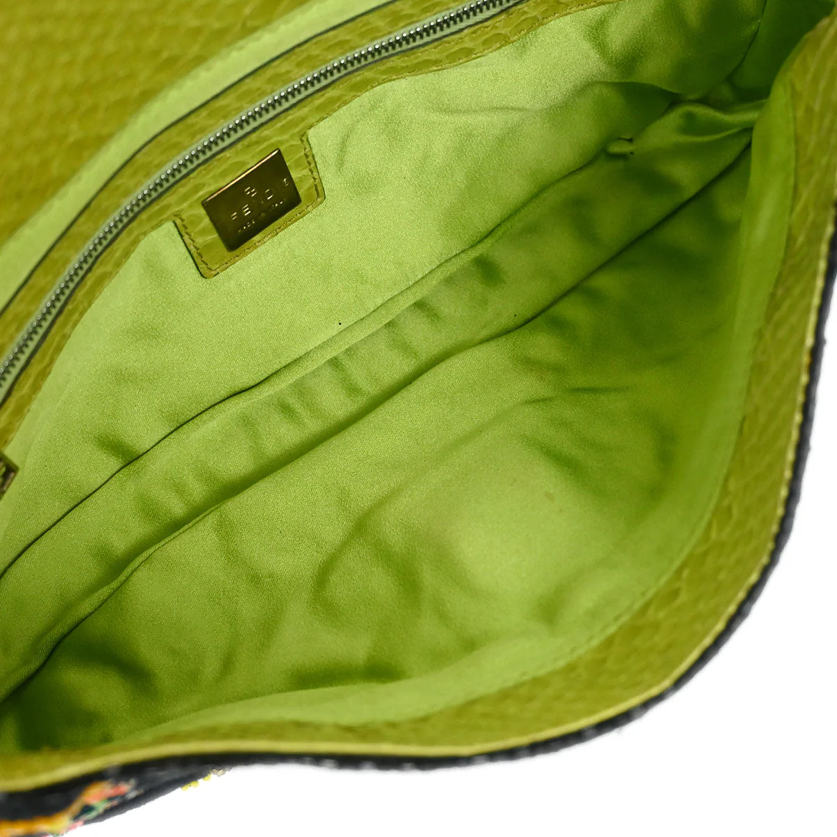 Fendi Beige Zucca Baguette Handbag - Image 8