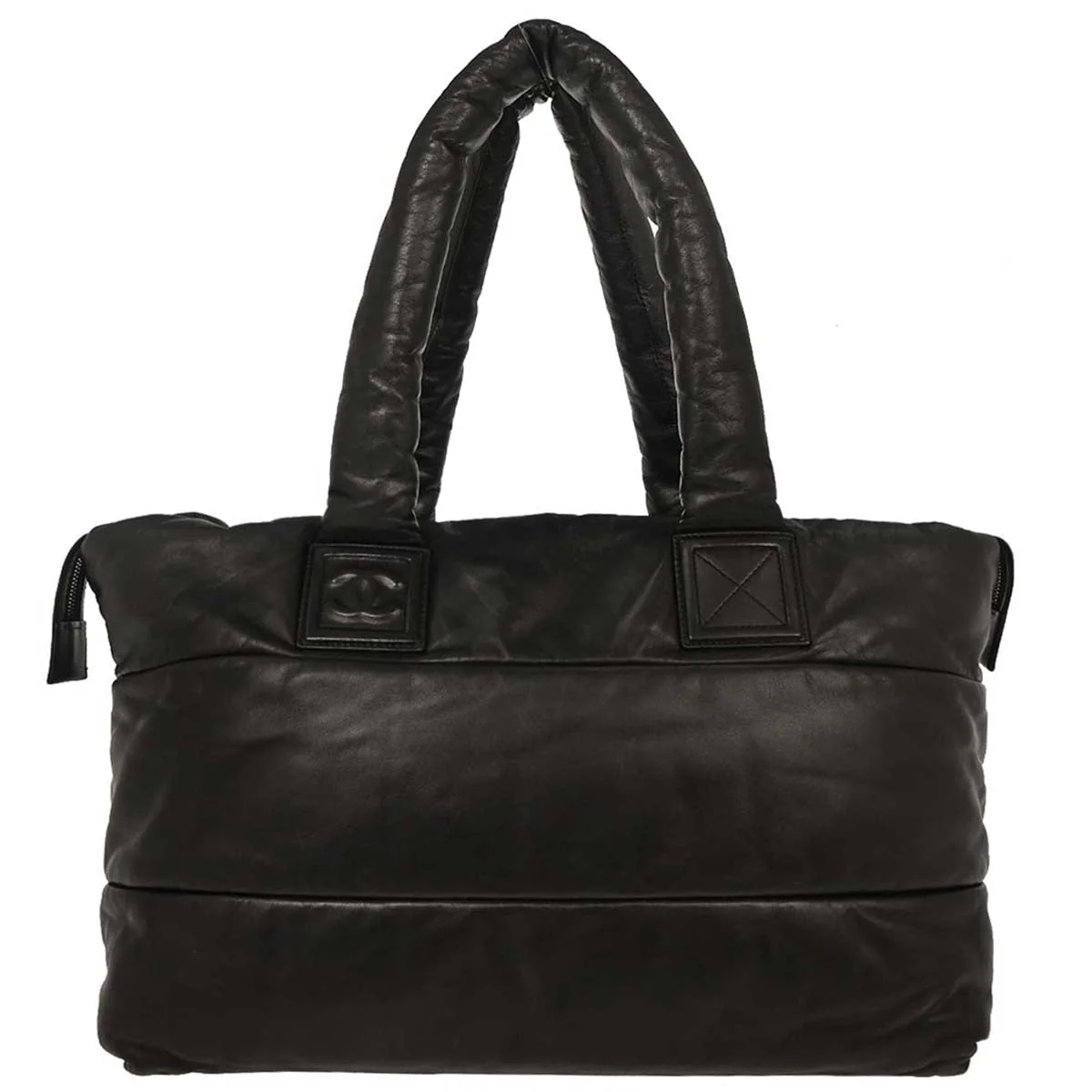 Chanel 2008-2009 Black Calfskin Coco Cocoon Tote Handbag