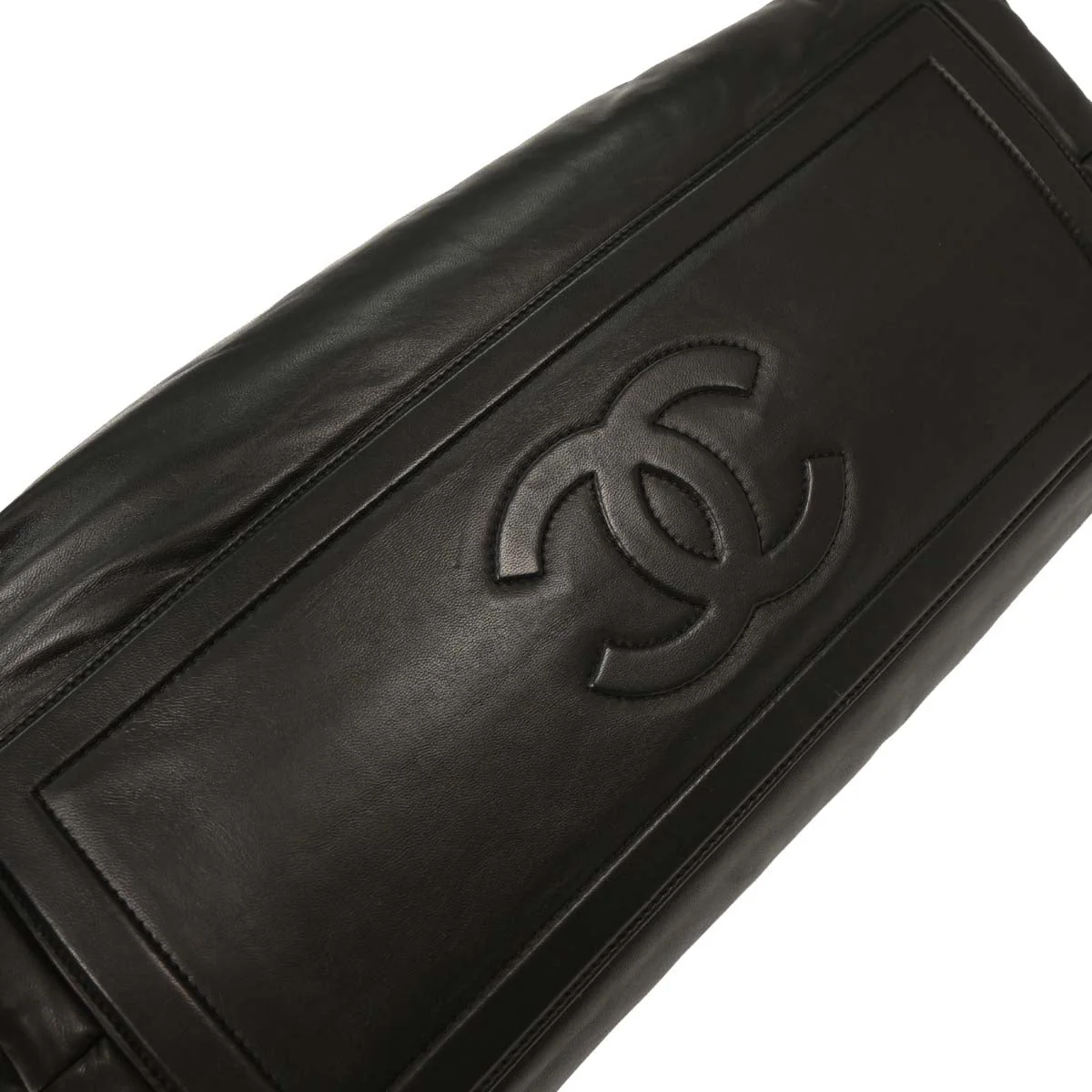 Chanel 2008-2009 Black Calfskin Coco Cocoon Tote Handbag - Image 5