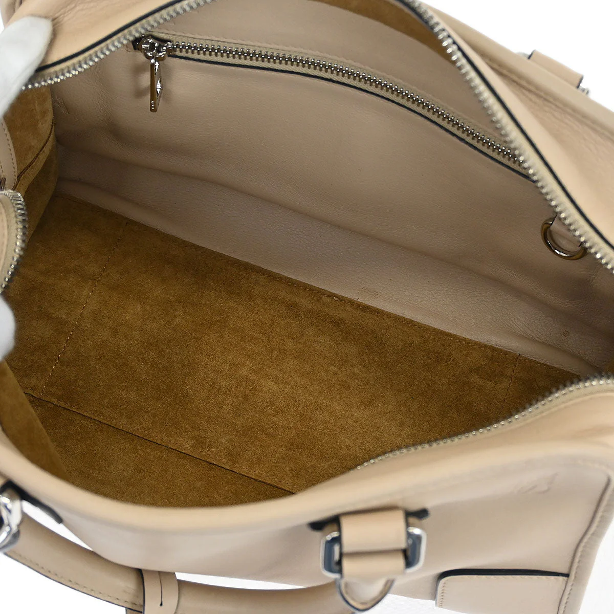Loewe Beige Leather Amazona 28 2way Shoulder Handbag - Image 8