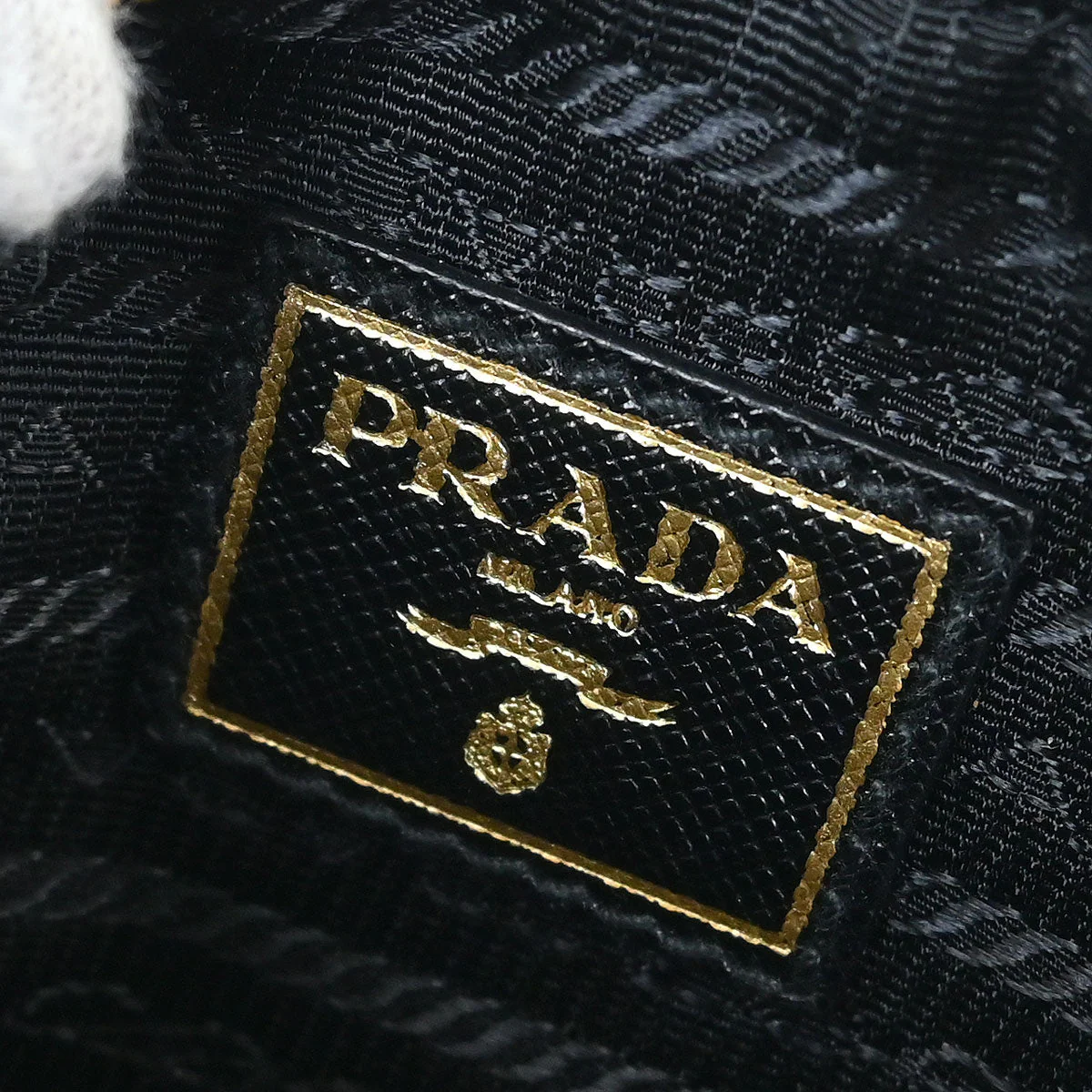 Prada Black Leather Pouch - Image 5