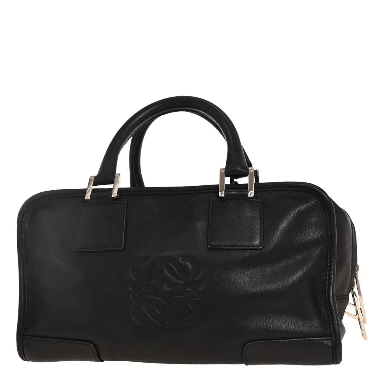 Loewe Black Leather Amazona 28 Handbag - Image 2