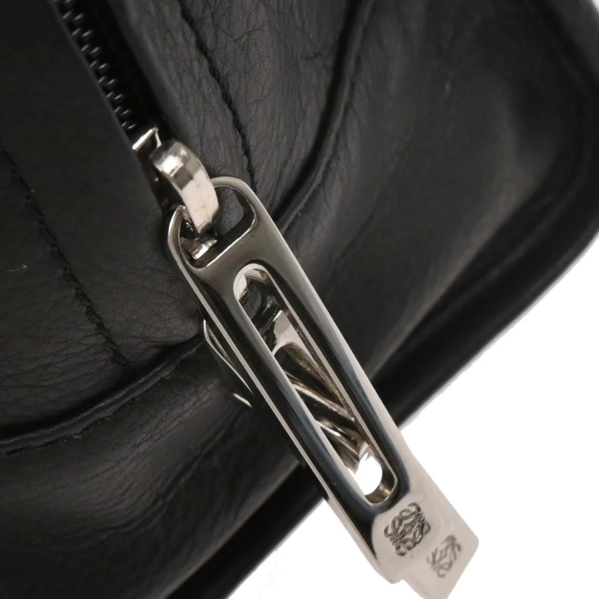 Loewe Black Leather Amazona 28 Handbag - Image 6