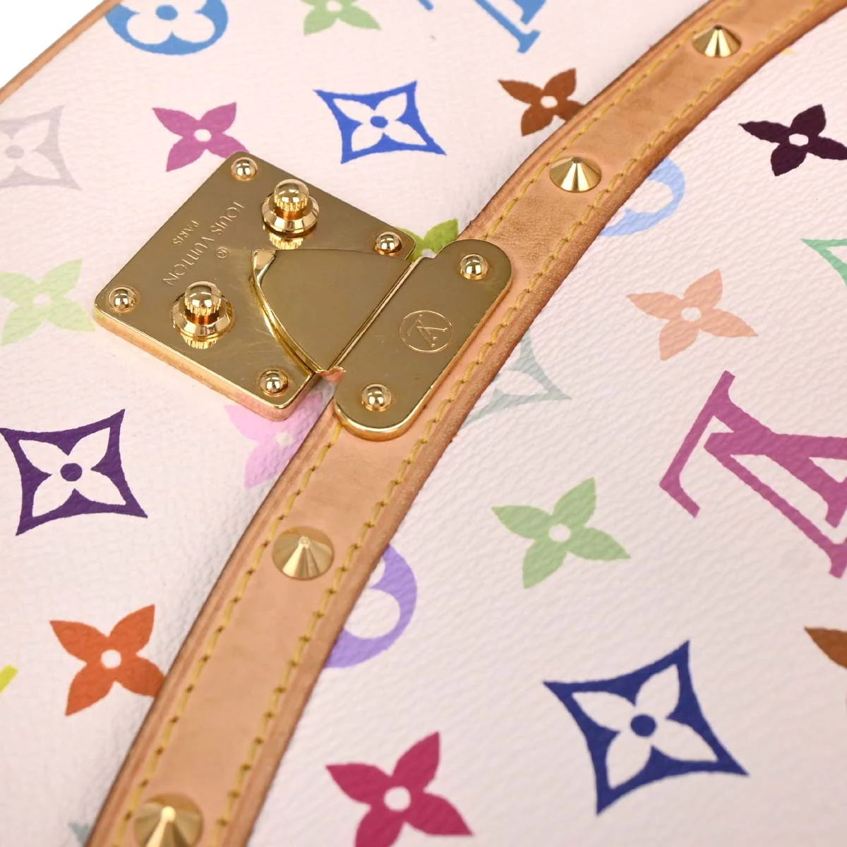 Louis Vuitton 2004 White Monogram Multicolor Sologne M92661 - Image 5